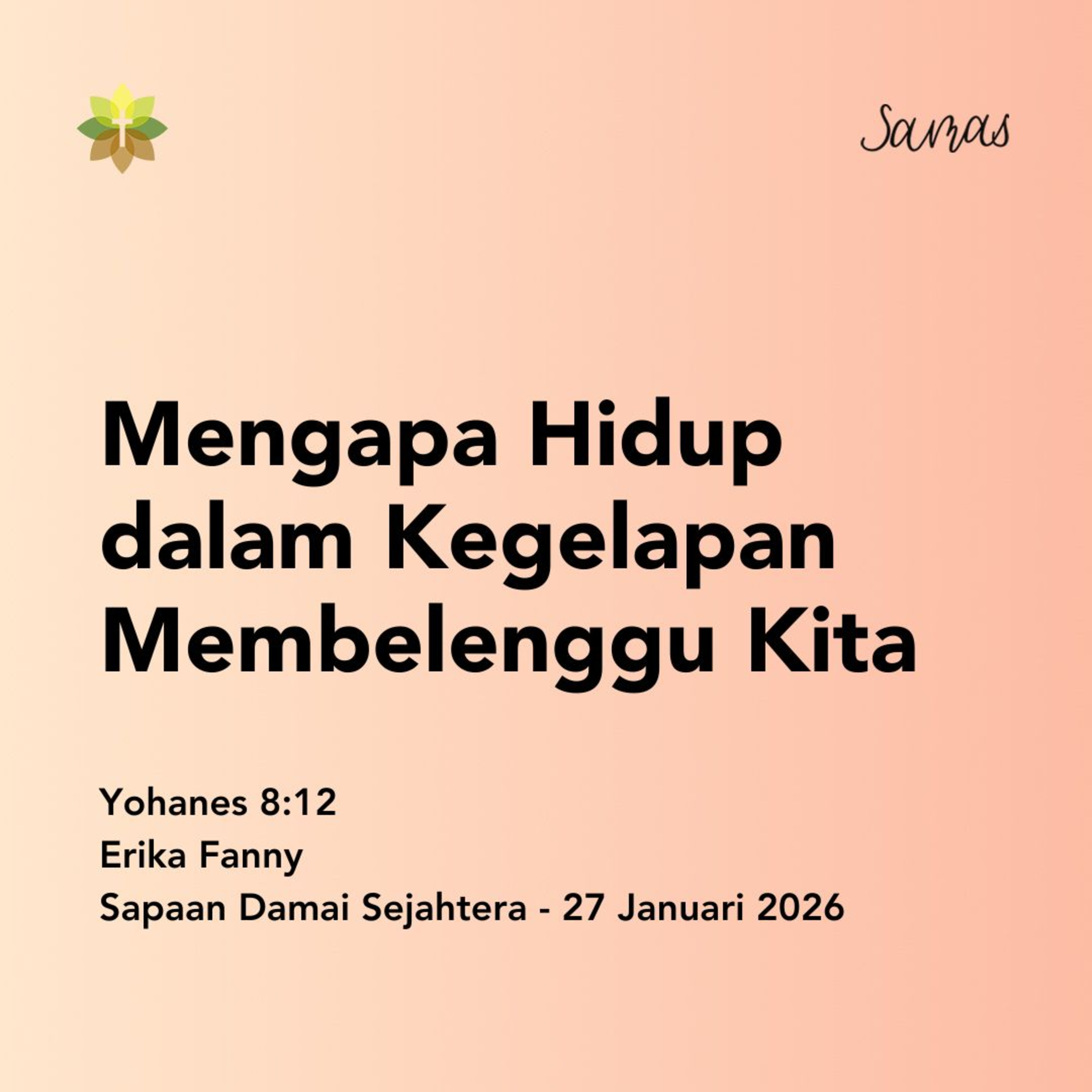 Mengapa Hidup dalam Kegelapan Membelenggu Kita episode artwork