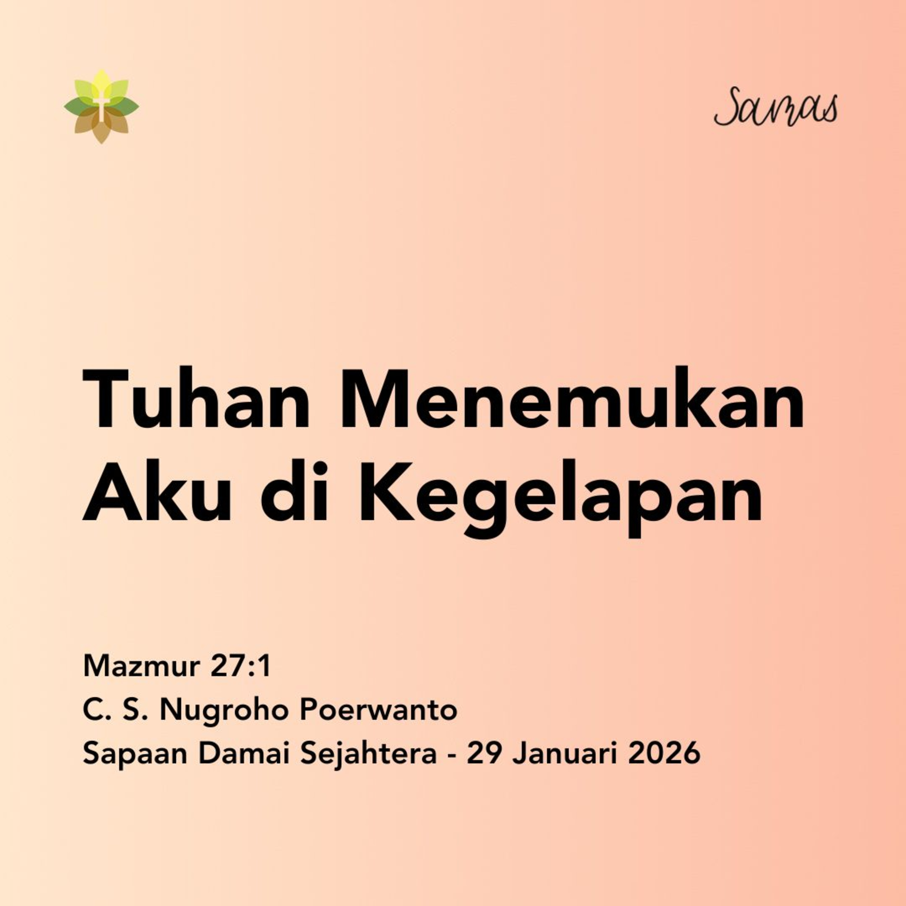 Tuhan Menemukan Aku di Kegelapan episode artwork