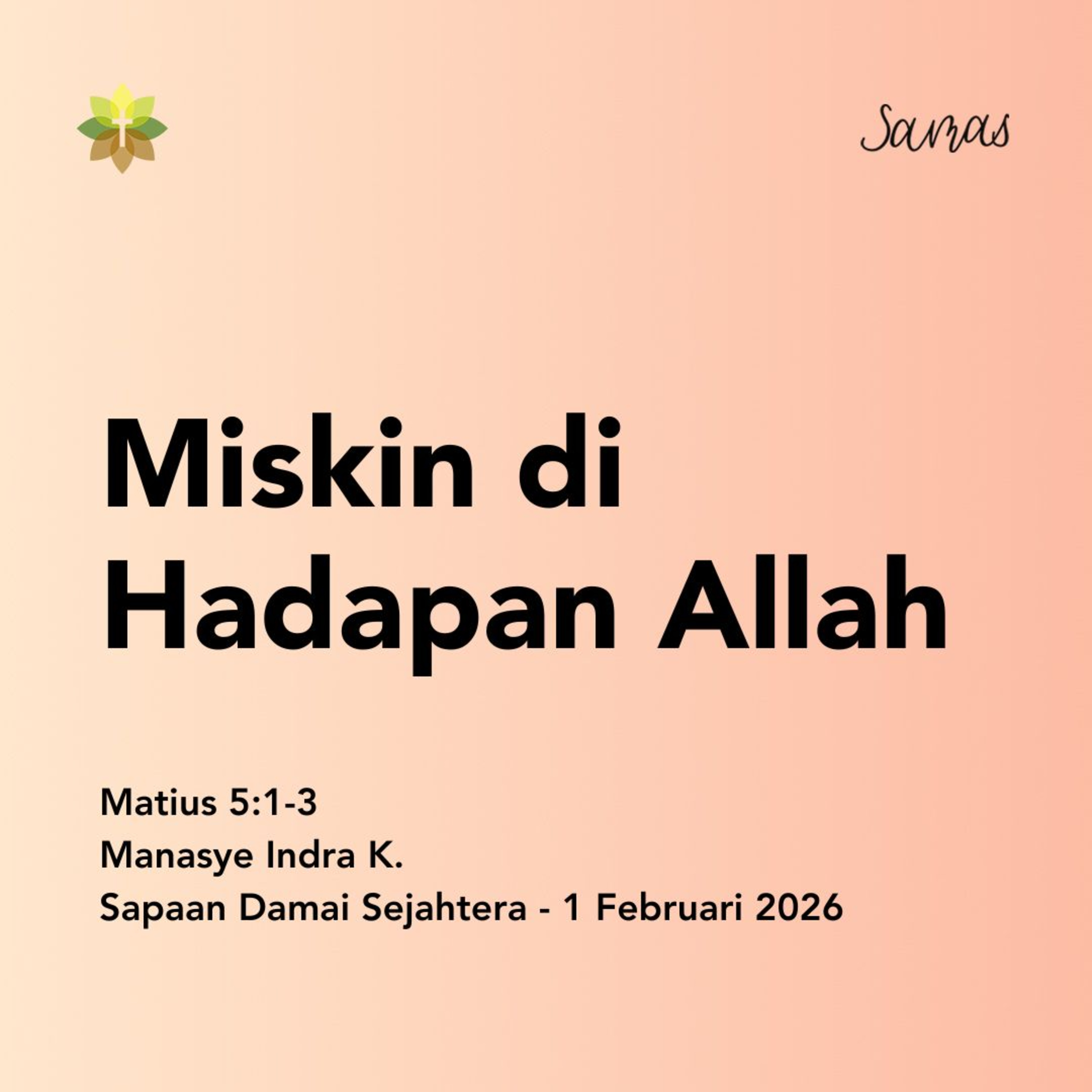 Miskin di Hadapan Allah episode artwork
