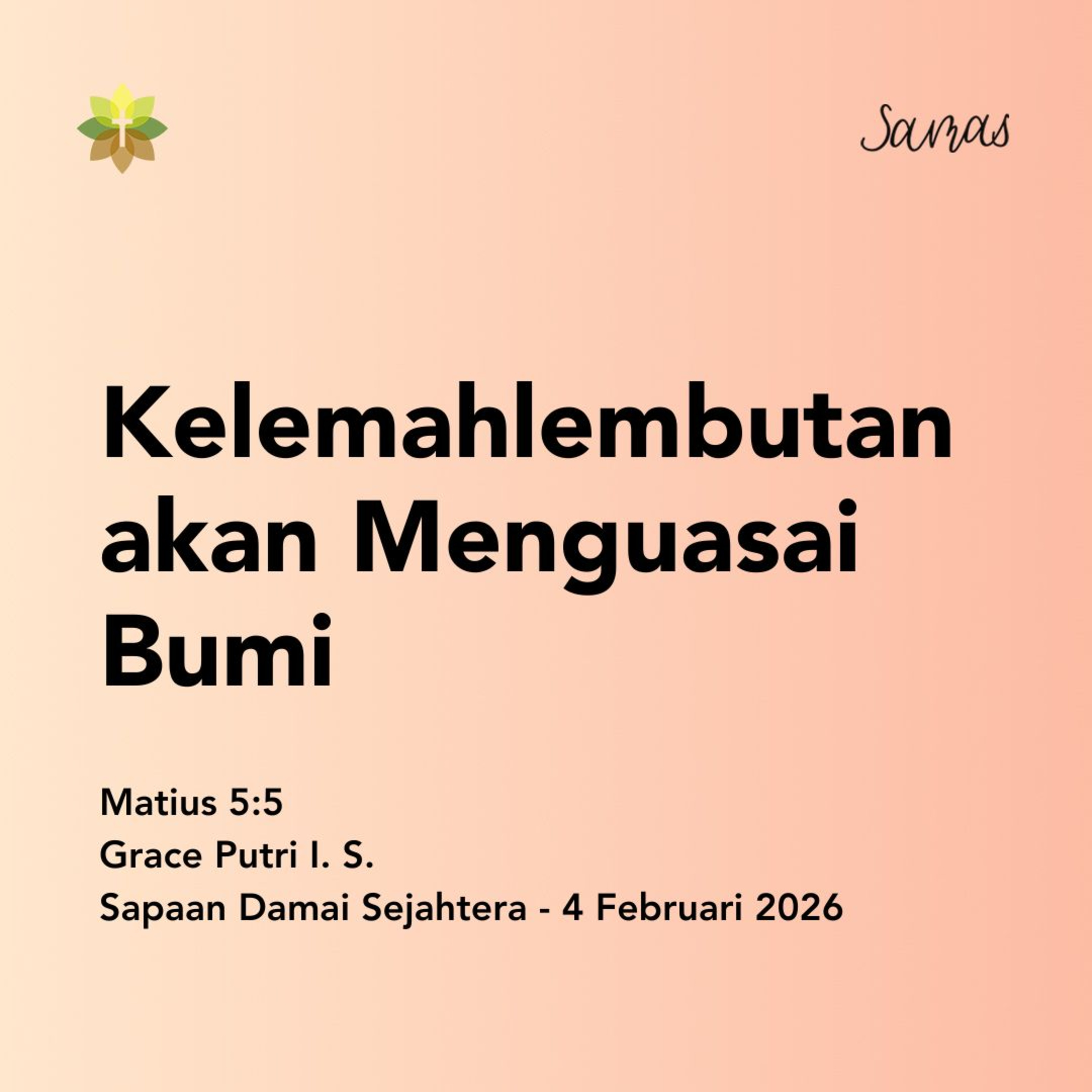 Kelemahlembutan akan Menguasai Bumi episode artwork