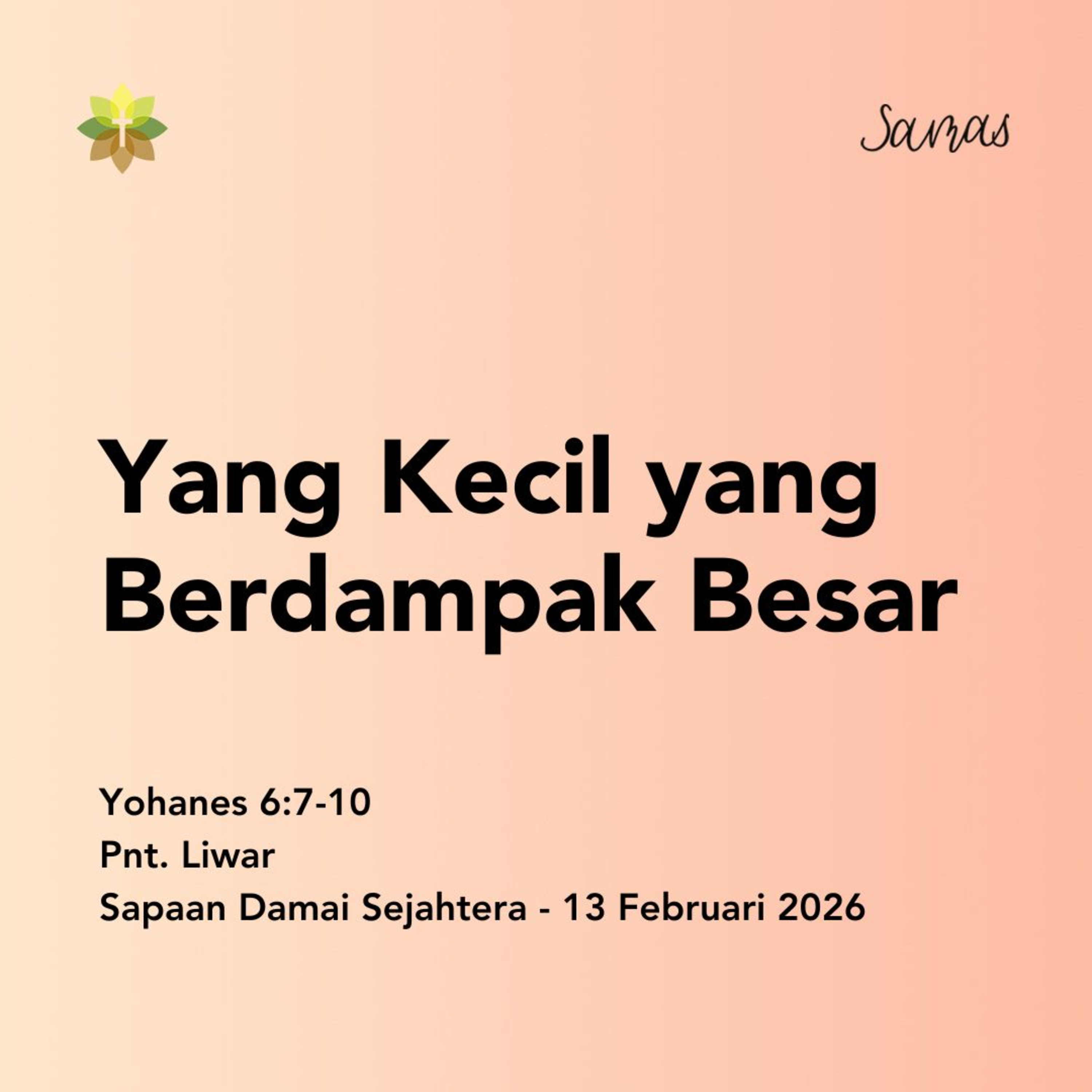 Yang Kecil yang Berdampak Besar episode artwork