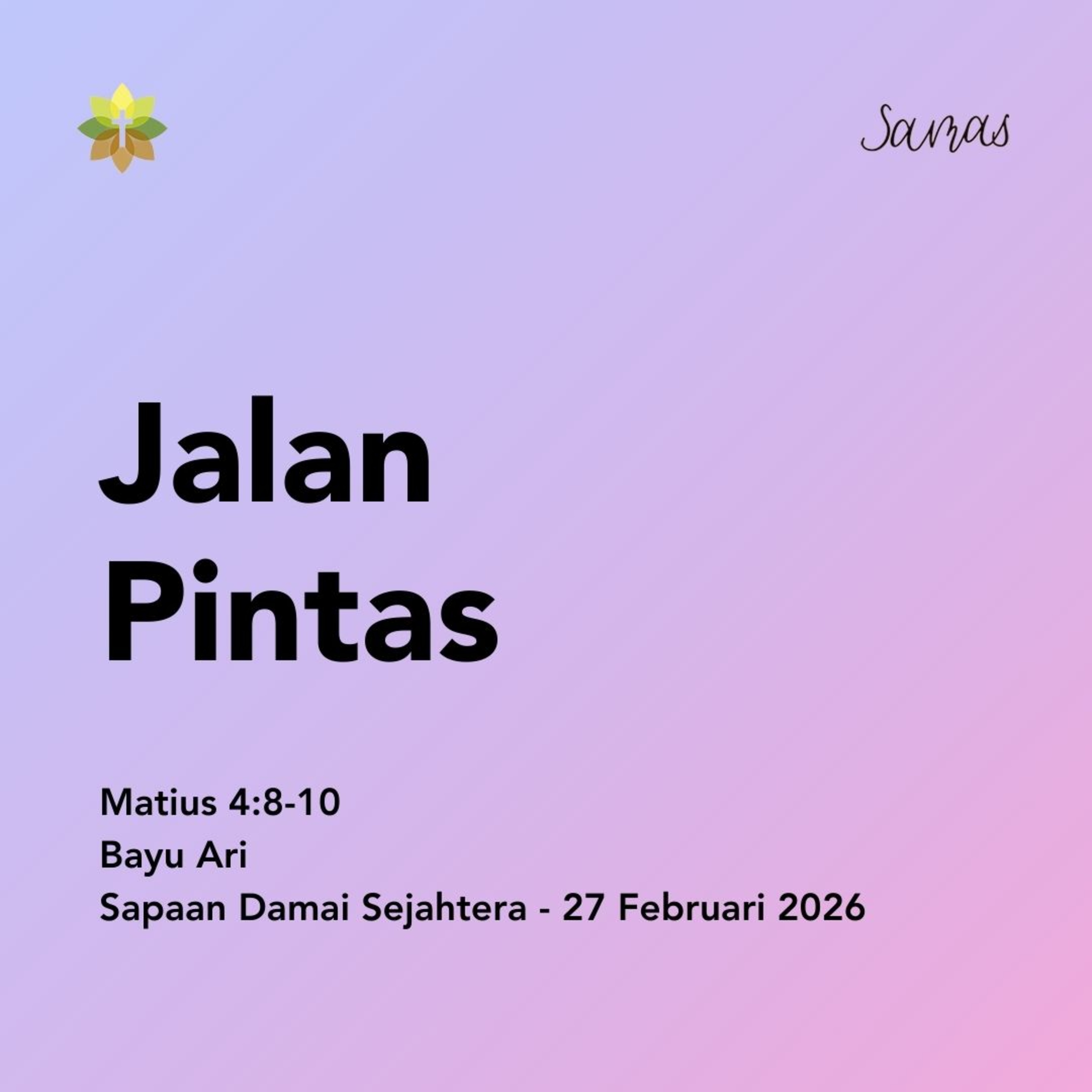 Jalan Pintas episode artwork