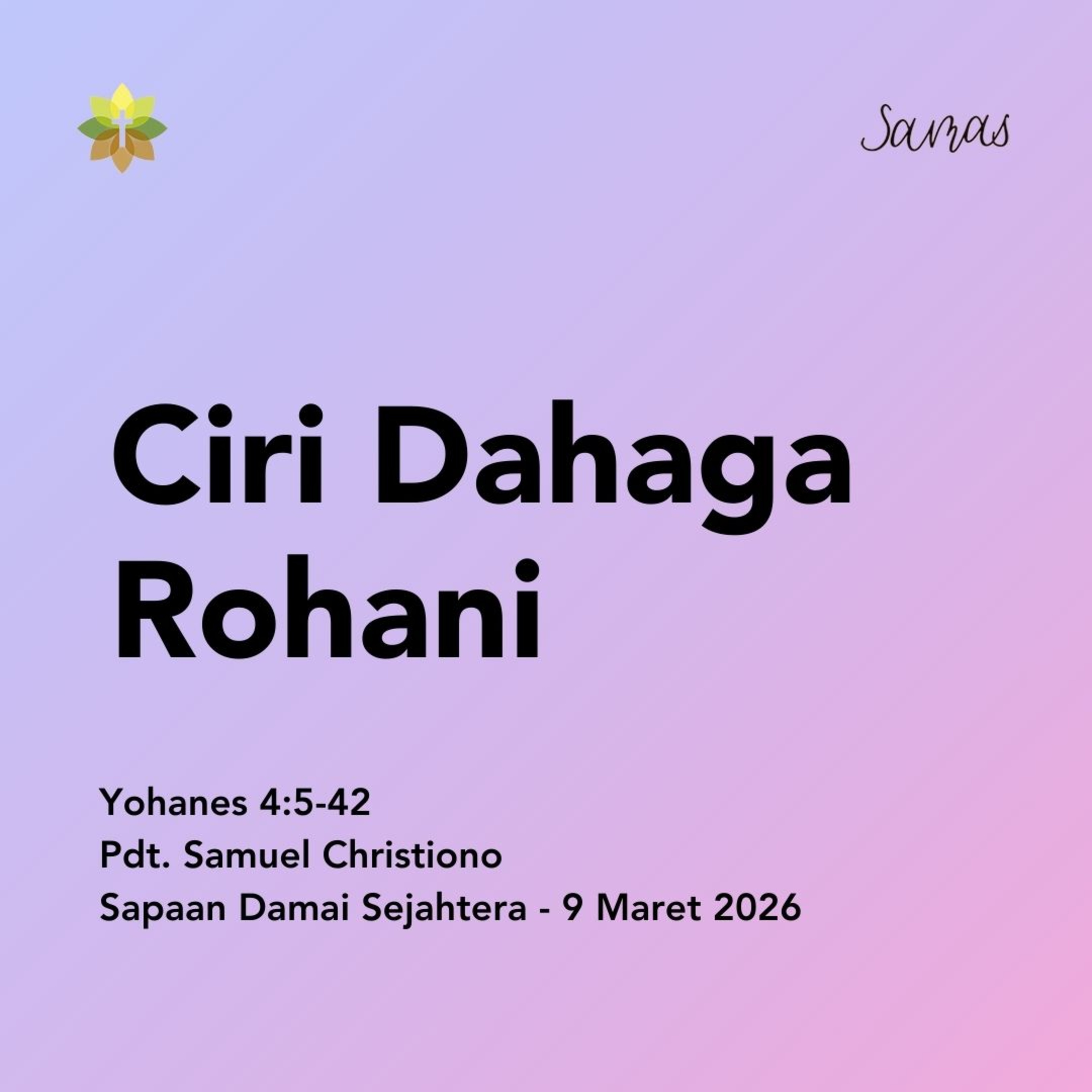 Ciri Dahaga Rohani episode artwork