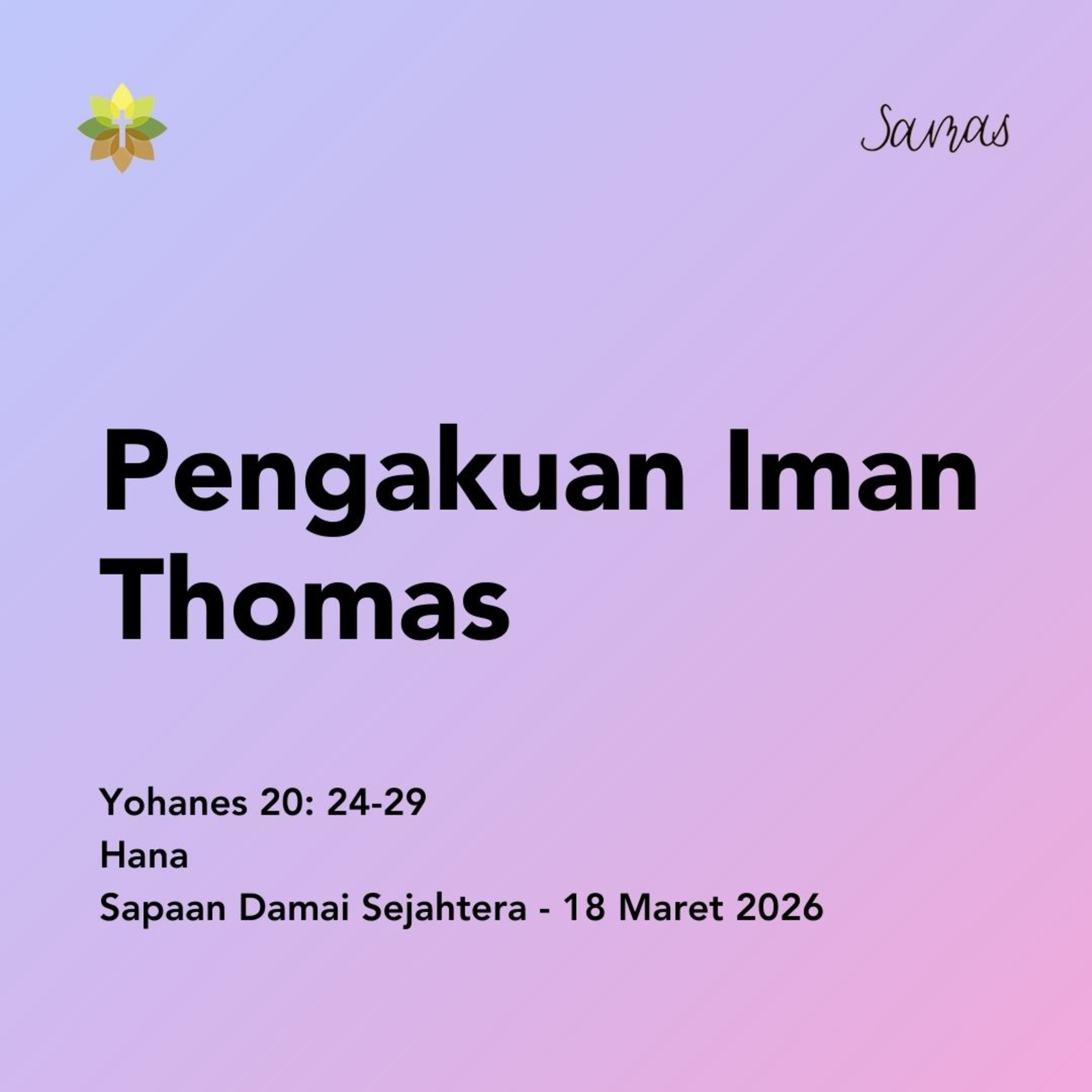 Pengakuan Iman Thomas episode artwork