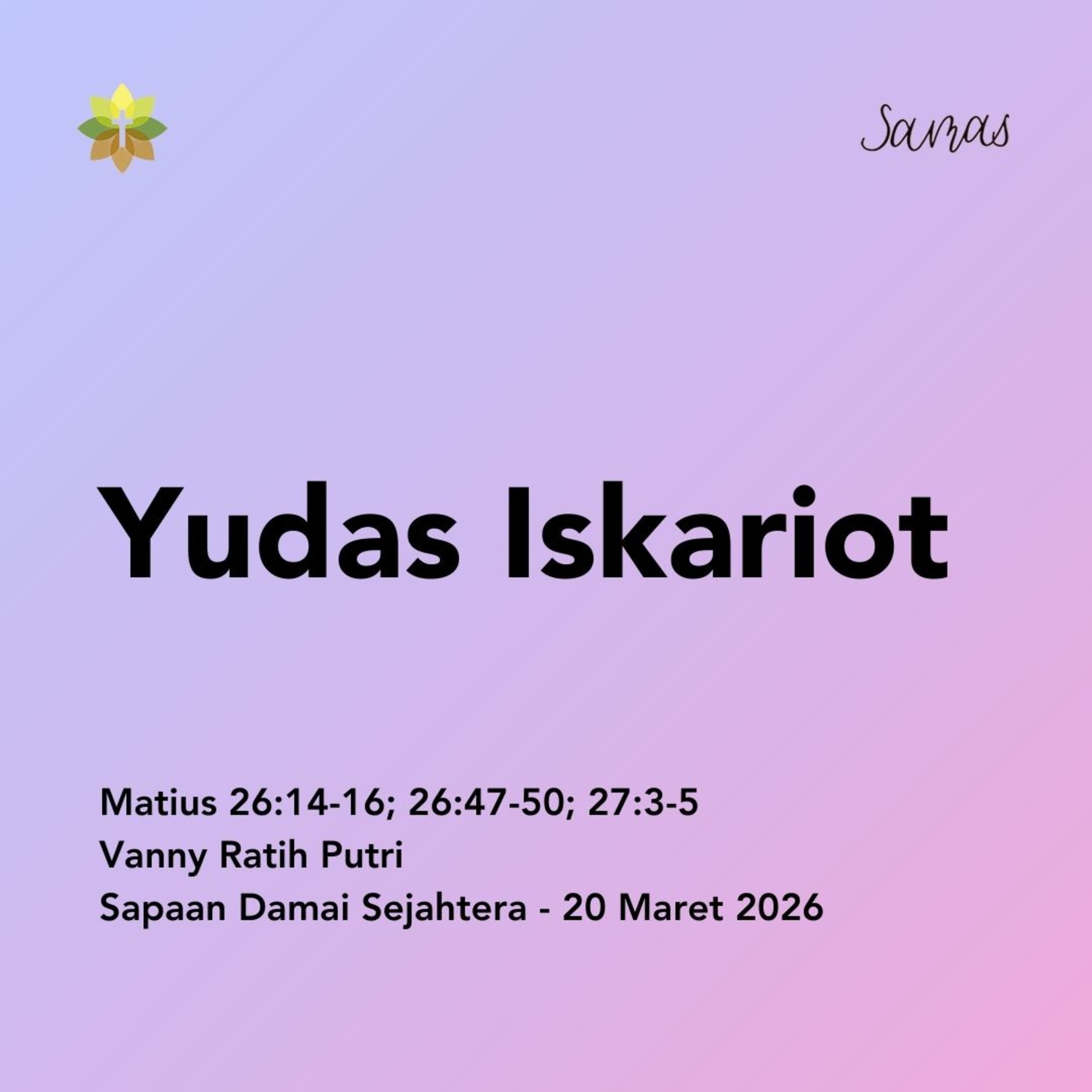 Yudas Iskariot episode artwork