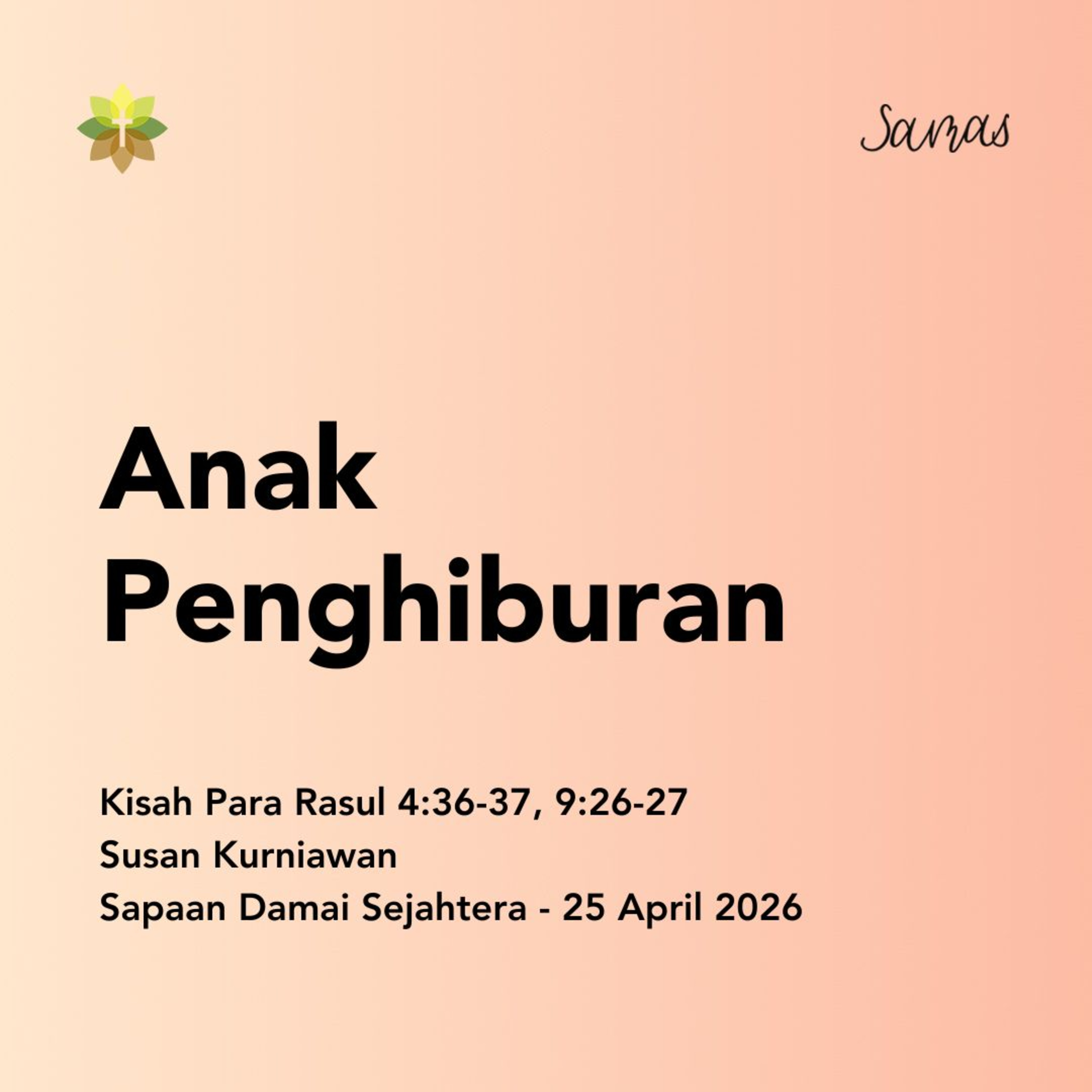 Anak Penghiburan episode artwork