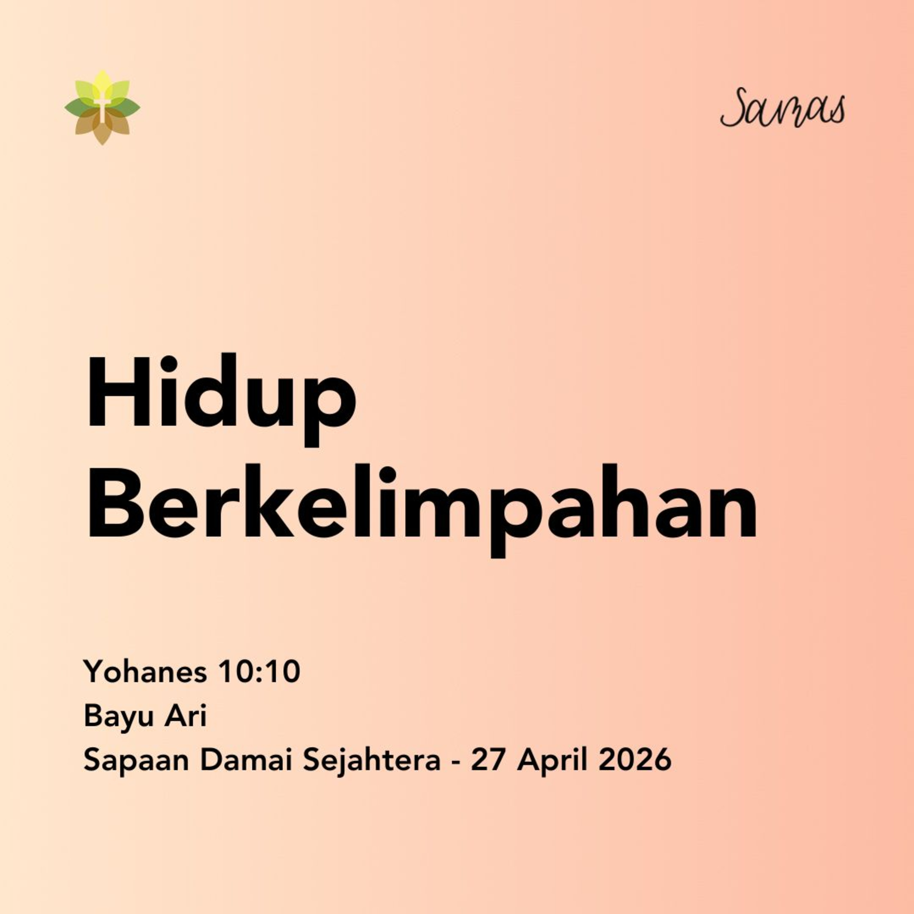 Hidup Berkelimpahan episode artwork