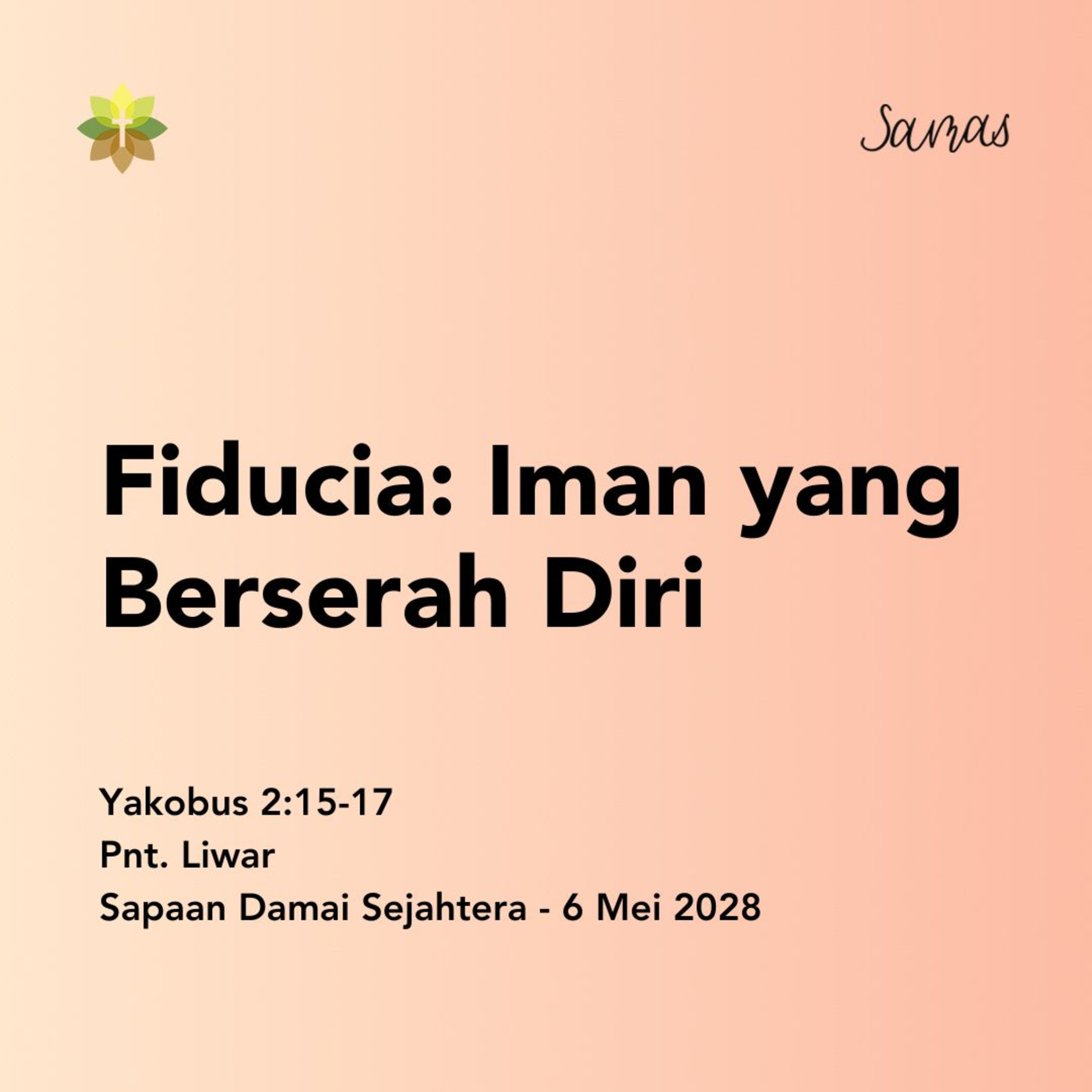Fiducia: Iman yang Berserah Diri episode artwork