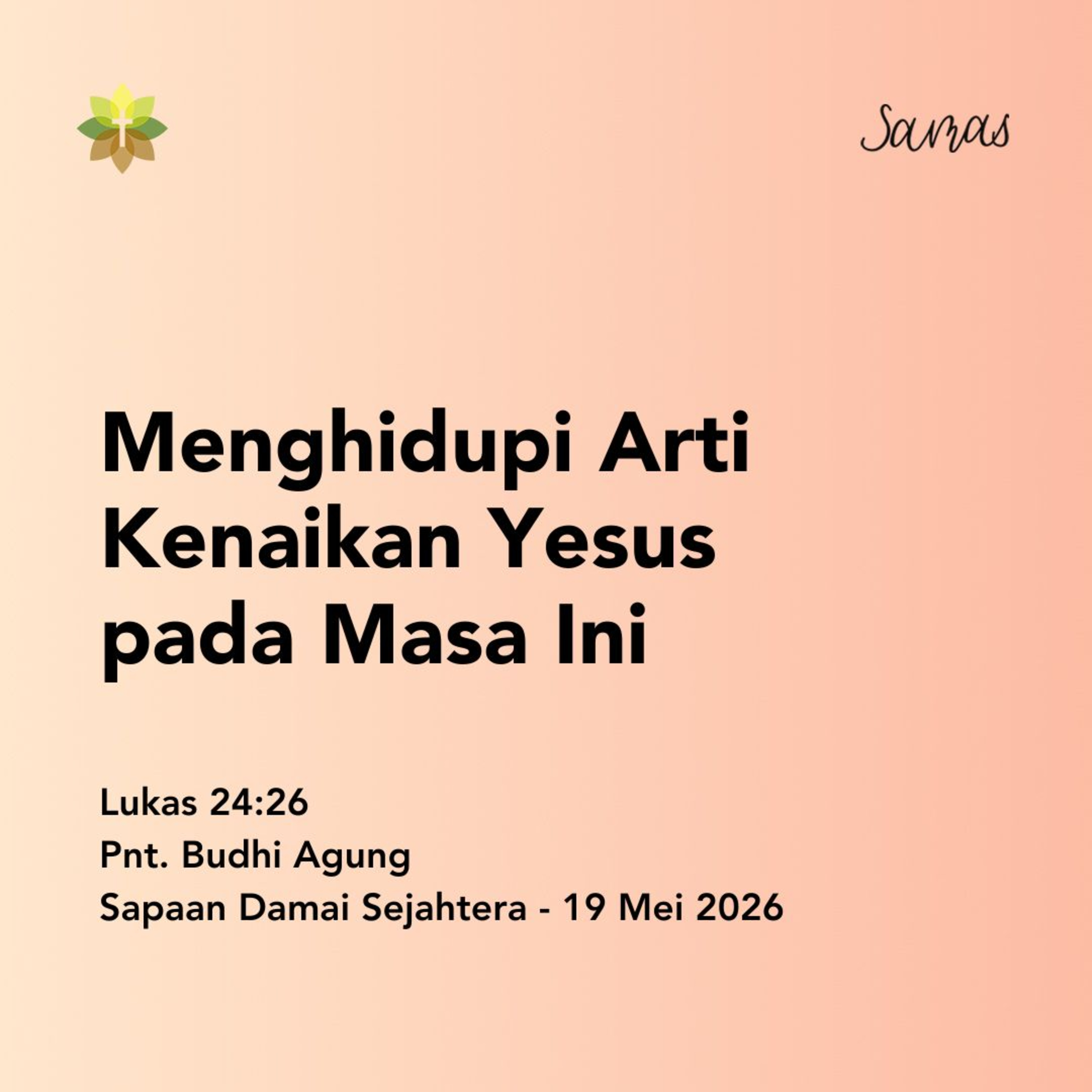 Menghidupi Arti Kenaikan Yesus pada Masa Ini episode artwork