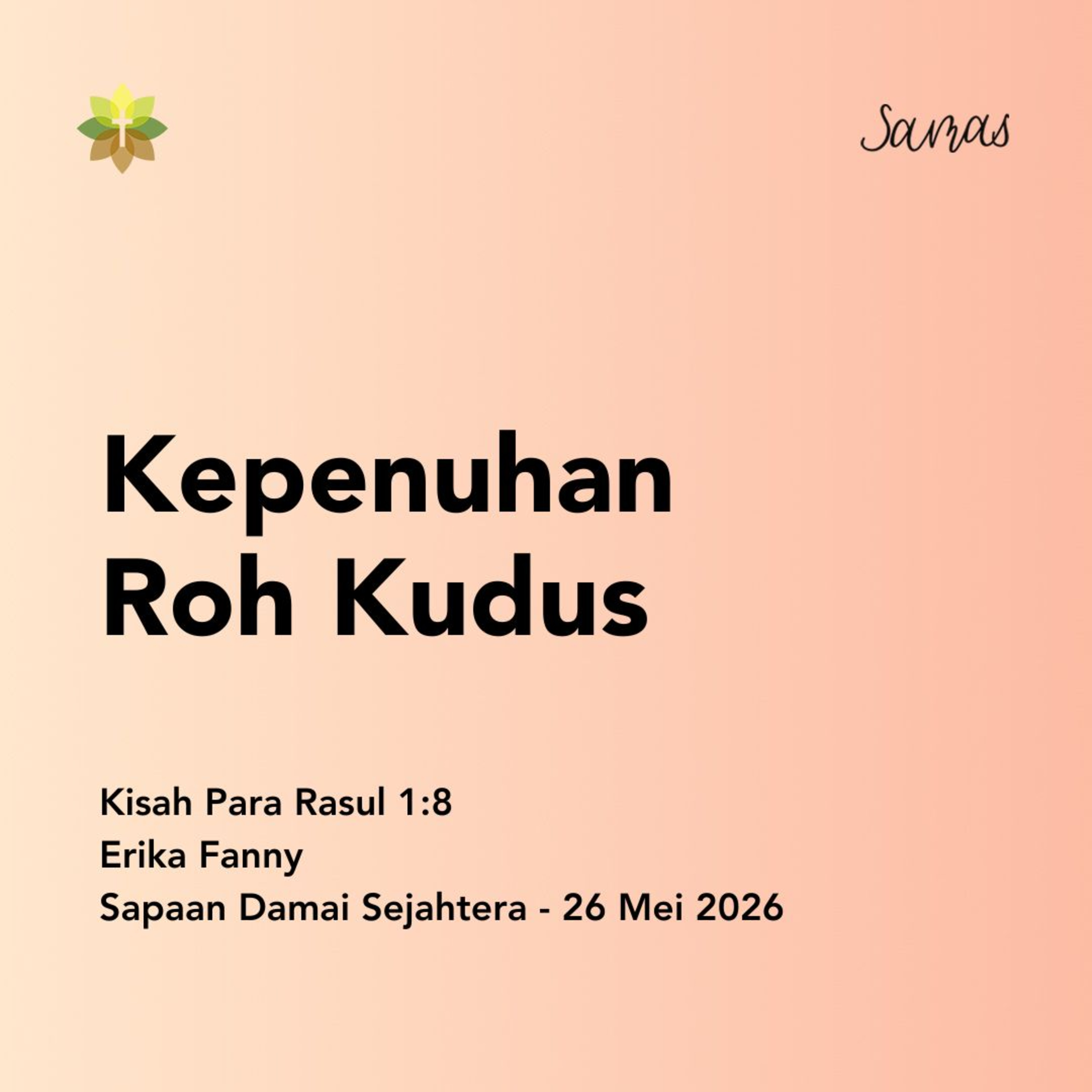 Kepenuhan Roh Kudus episode artwork
