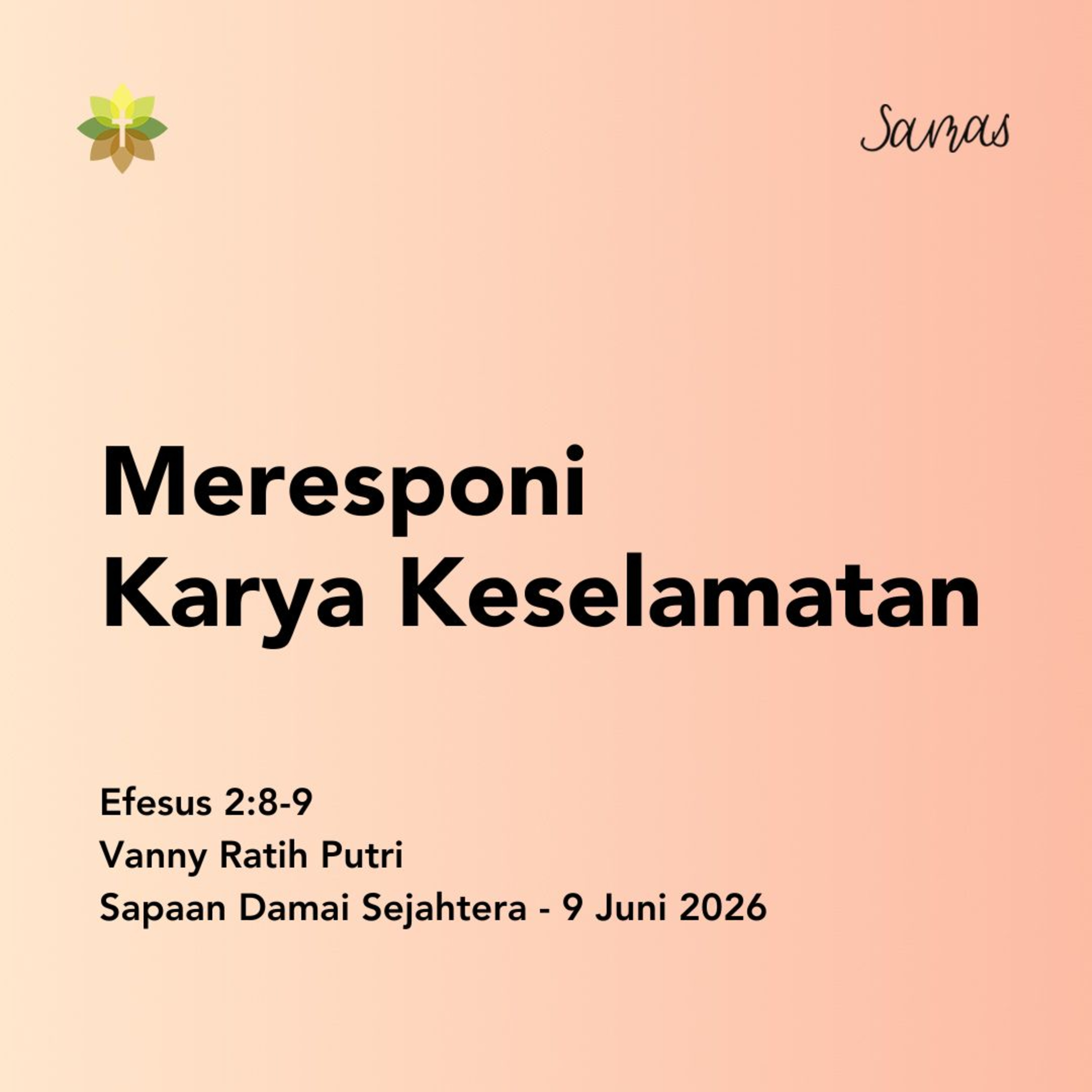 Meresponi Karya Keselamatan episode artwork