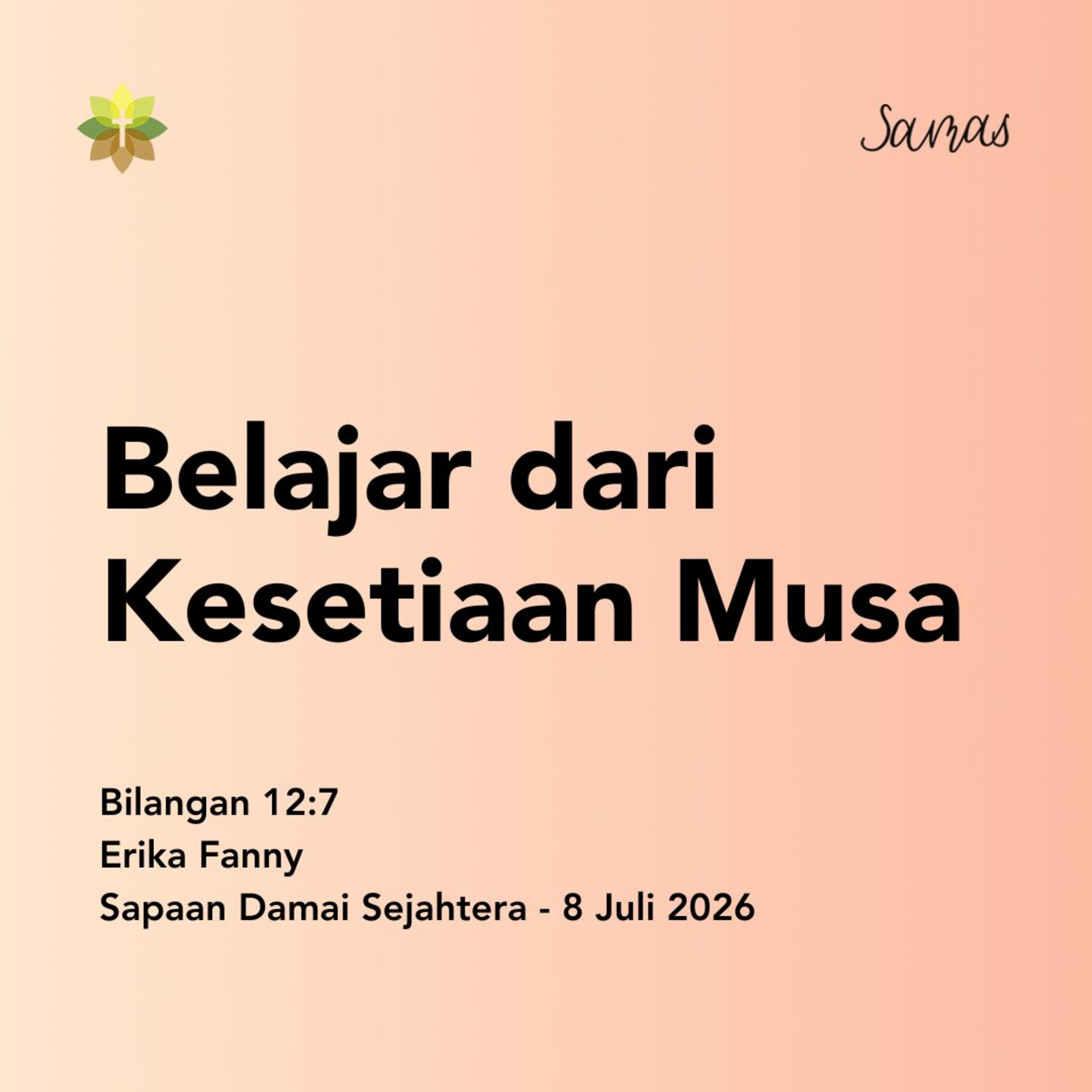 Belajar dari Kesetiaan Musa episode artwork