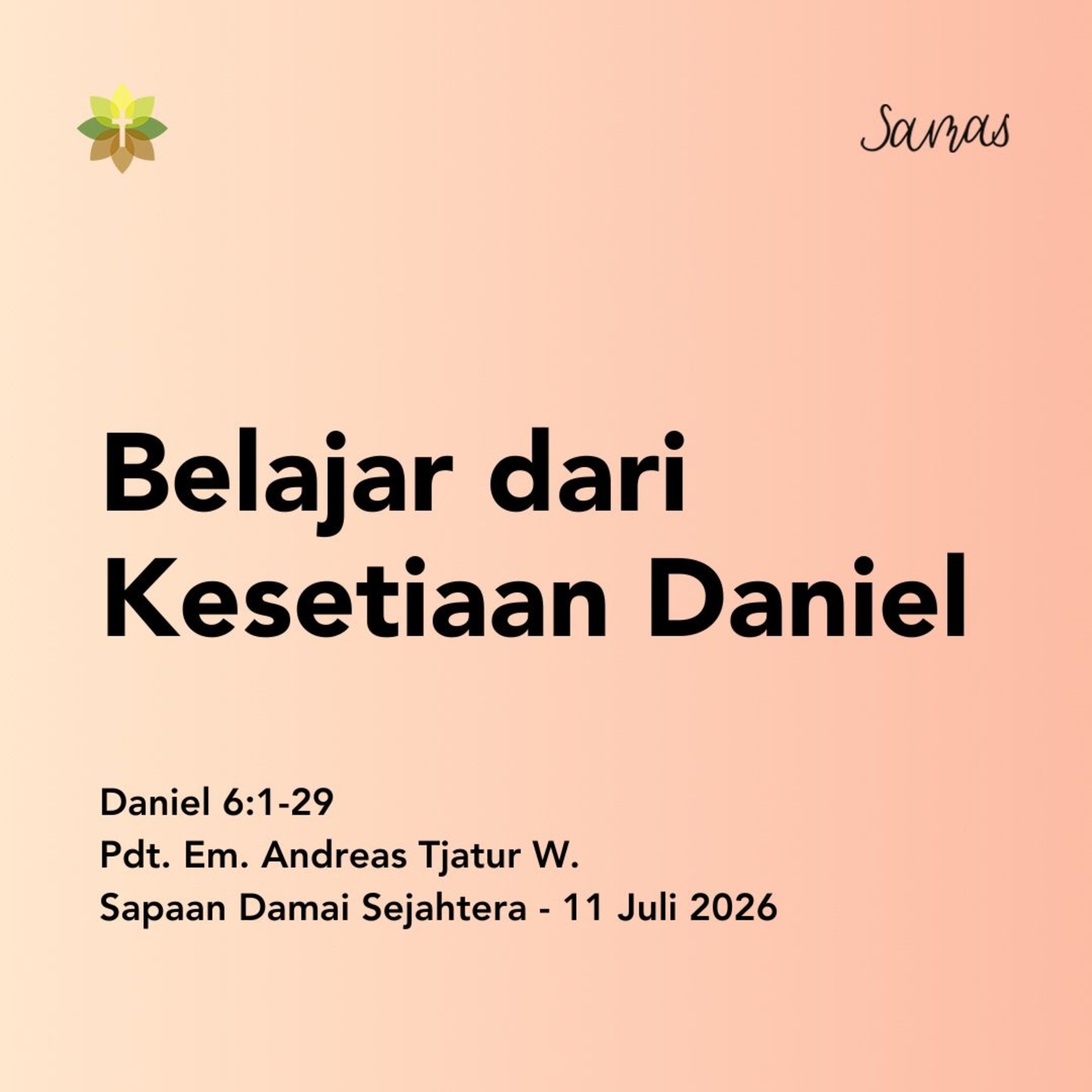 Belajar dari Kesetiaan Daniel episode artwork