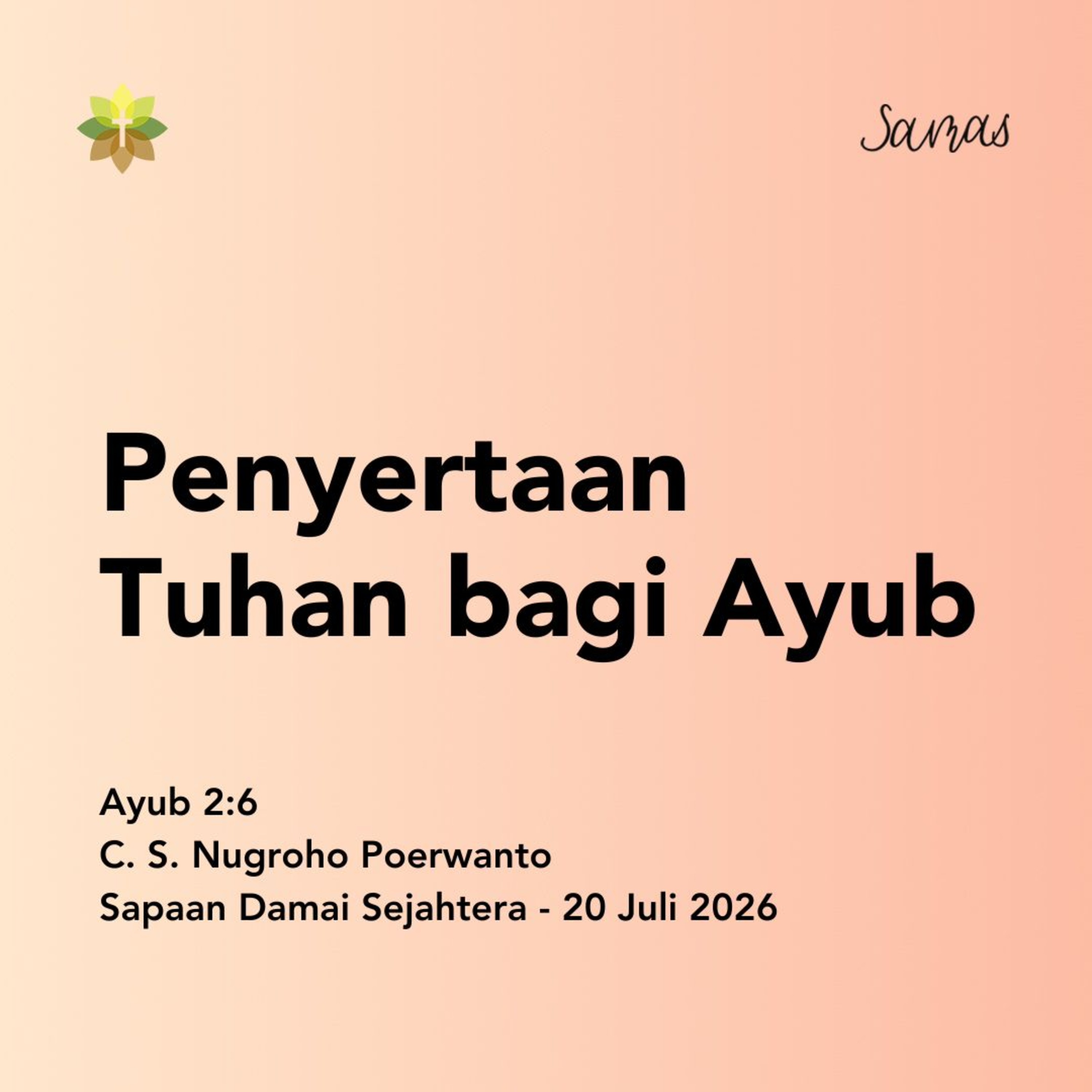 Penyertaan Tuhan bagi Ayub episode artwork