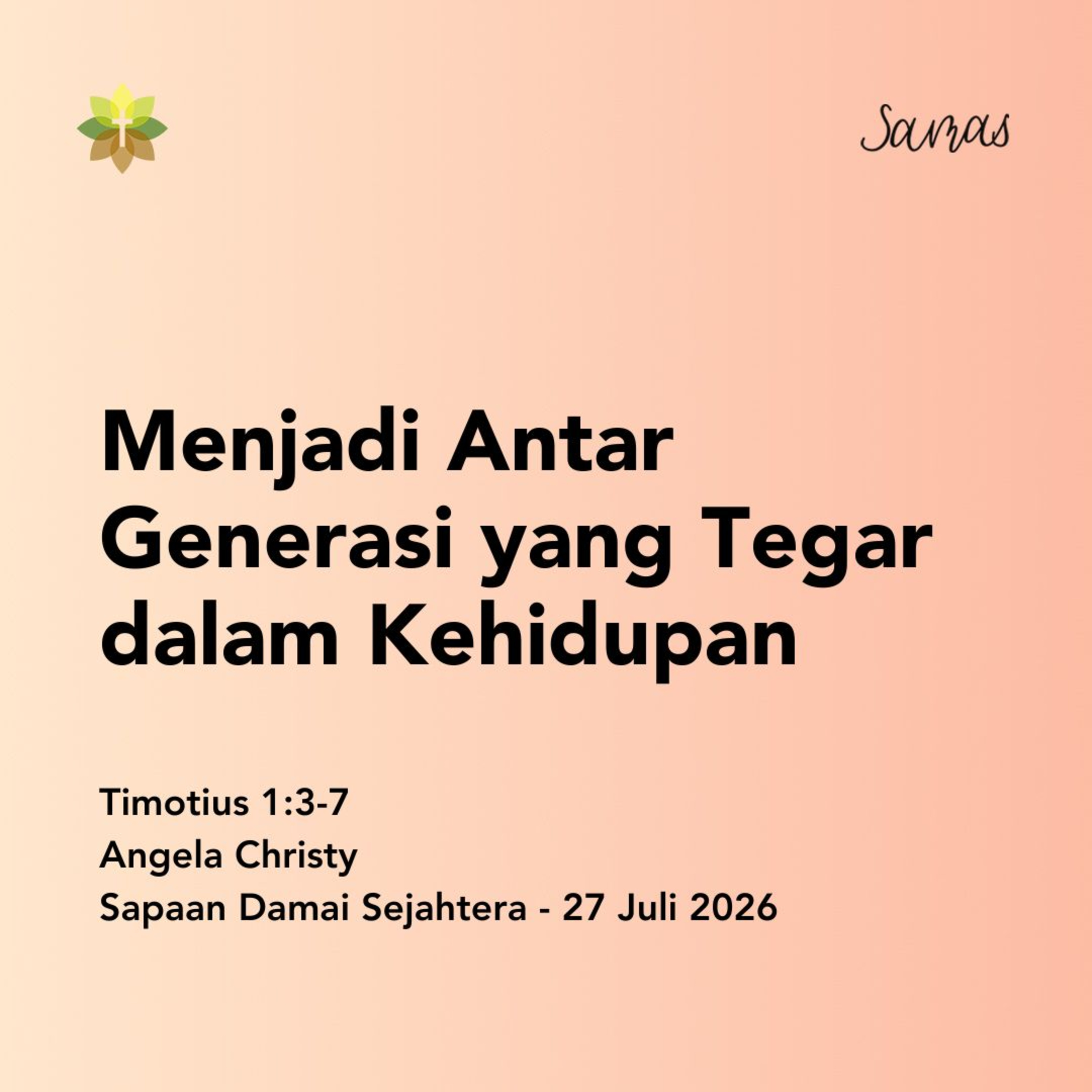Menjadi Antar Generasi yang Tegar dalam Kehidupan episode artwork