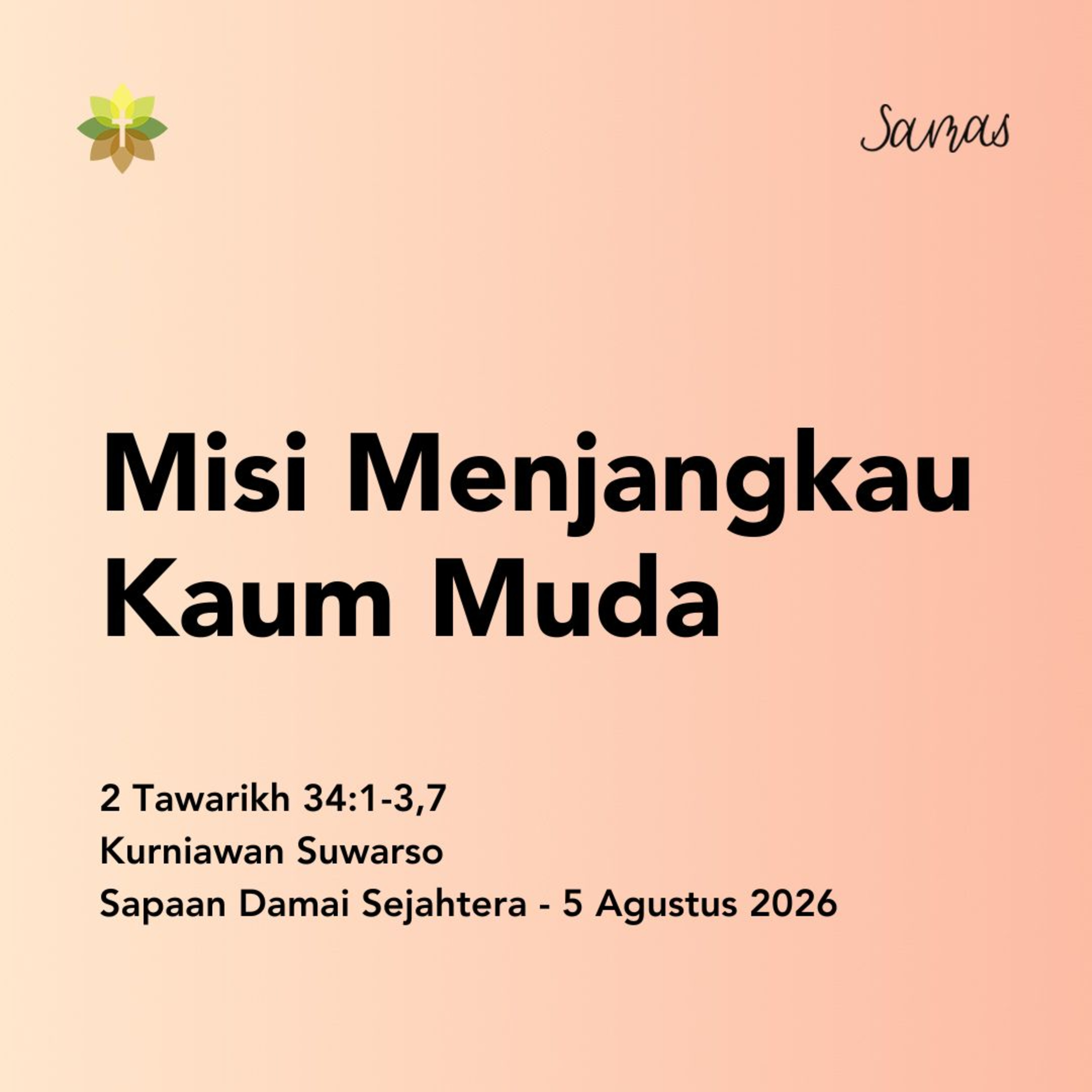 Misi Menjangkau Kaum Muda  episode artwork