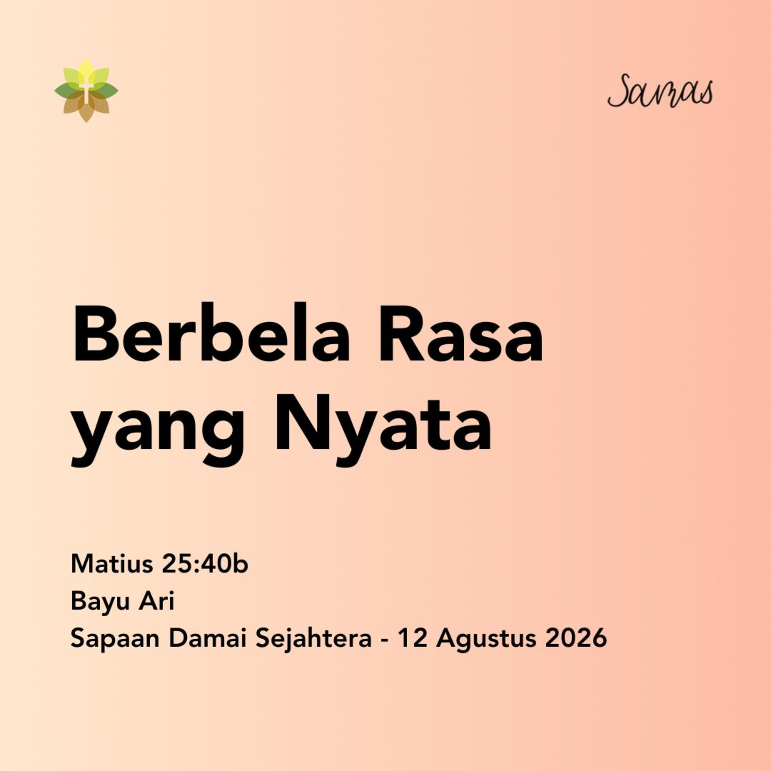 Berbela Rasa yang Nyata episode artwork