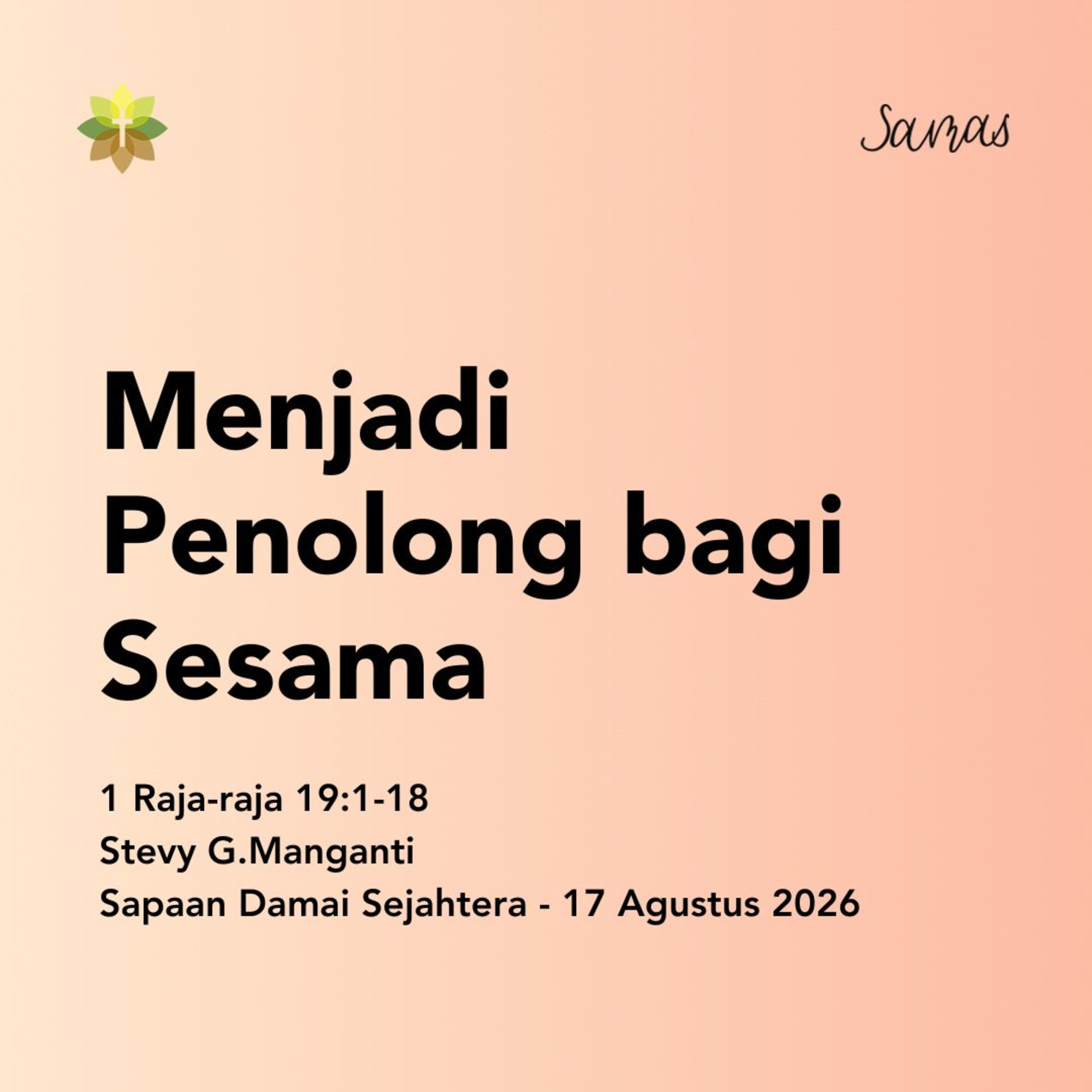 Menjadi Penolong bagi Sesama episode artwork