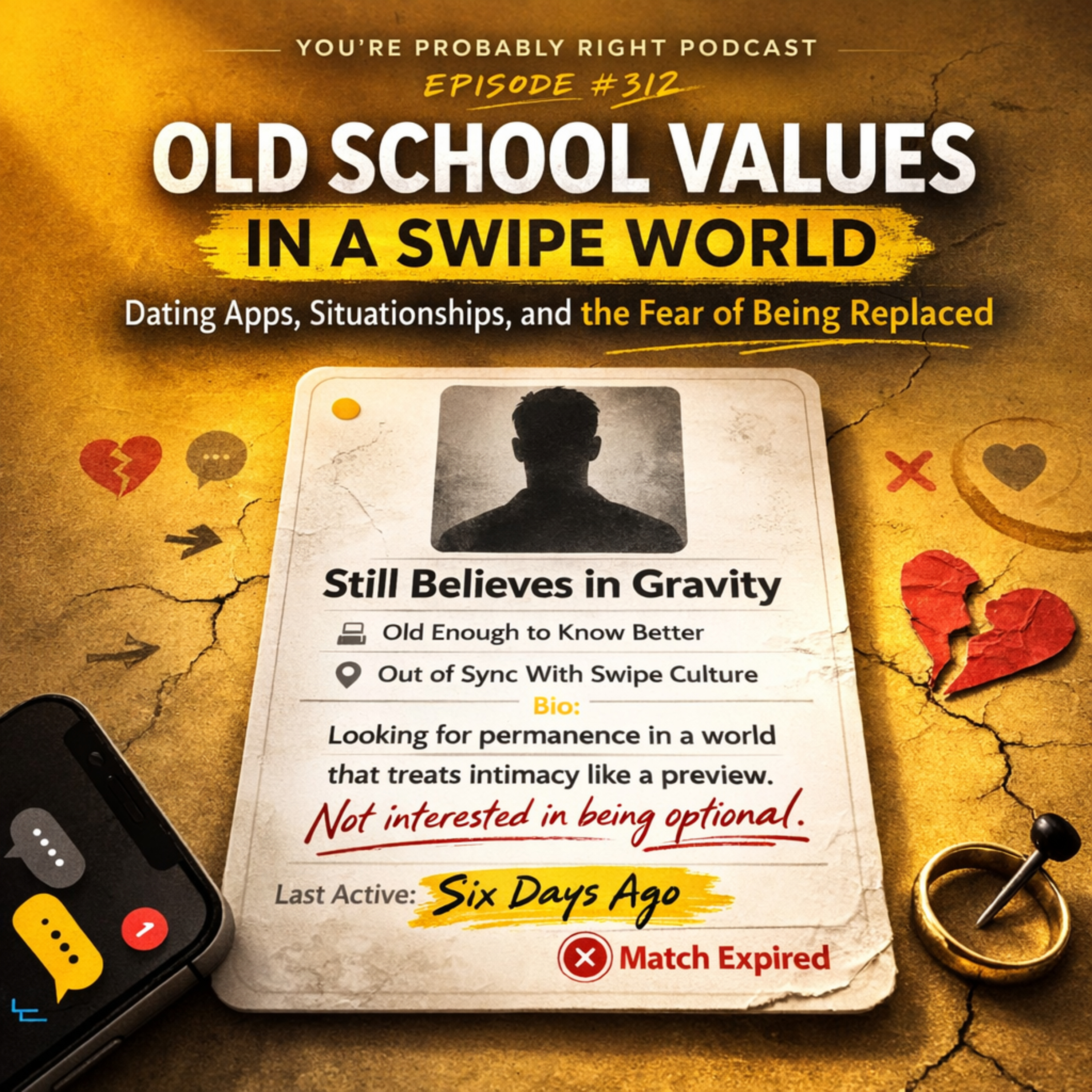 Old school values in a swipe world -episode 312
