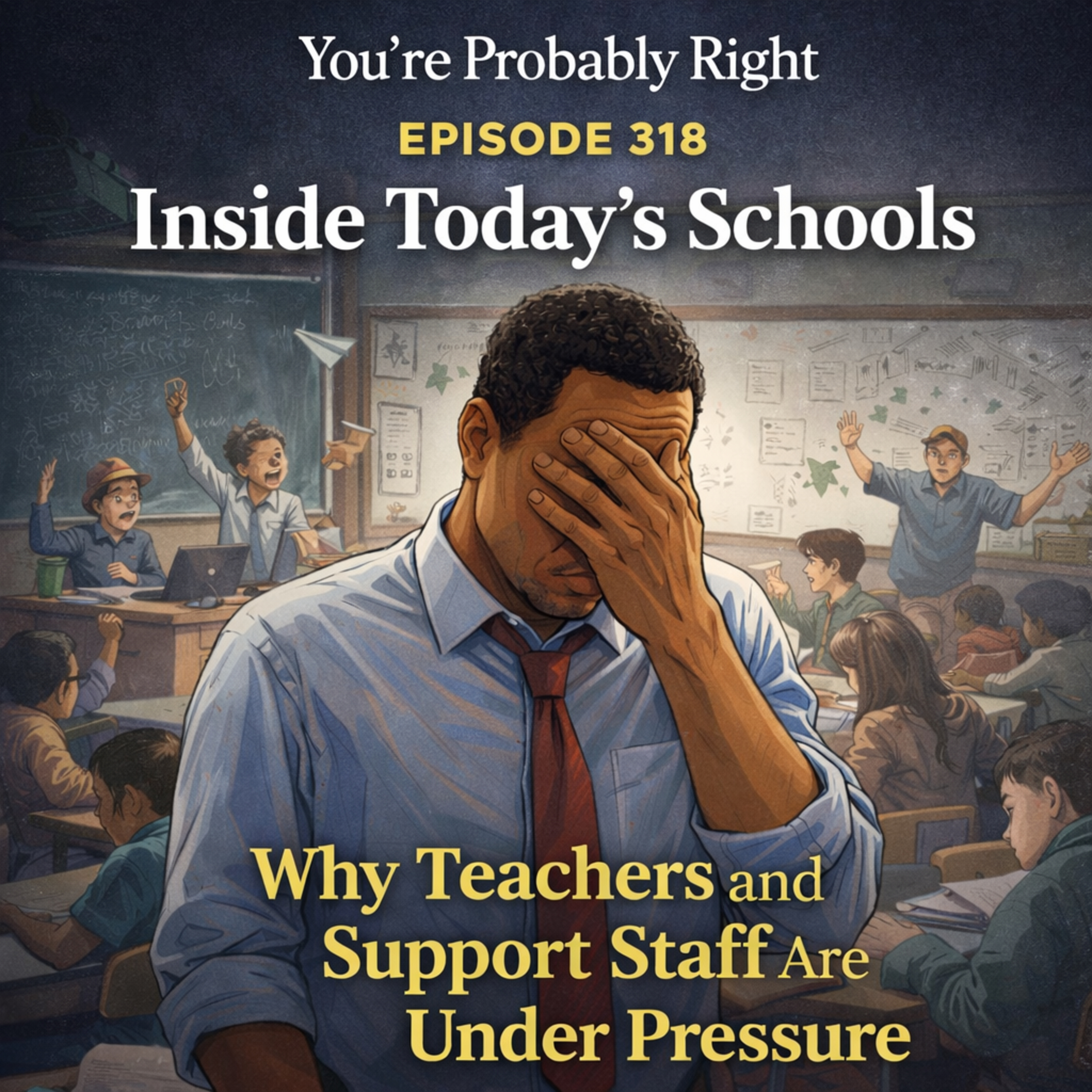 You’re Probably Right – Episode 318 Inside Today’s Schools: Why Teachers and Support Staff Are Under Pressure