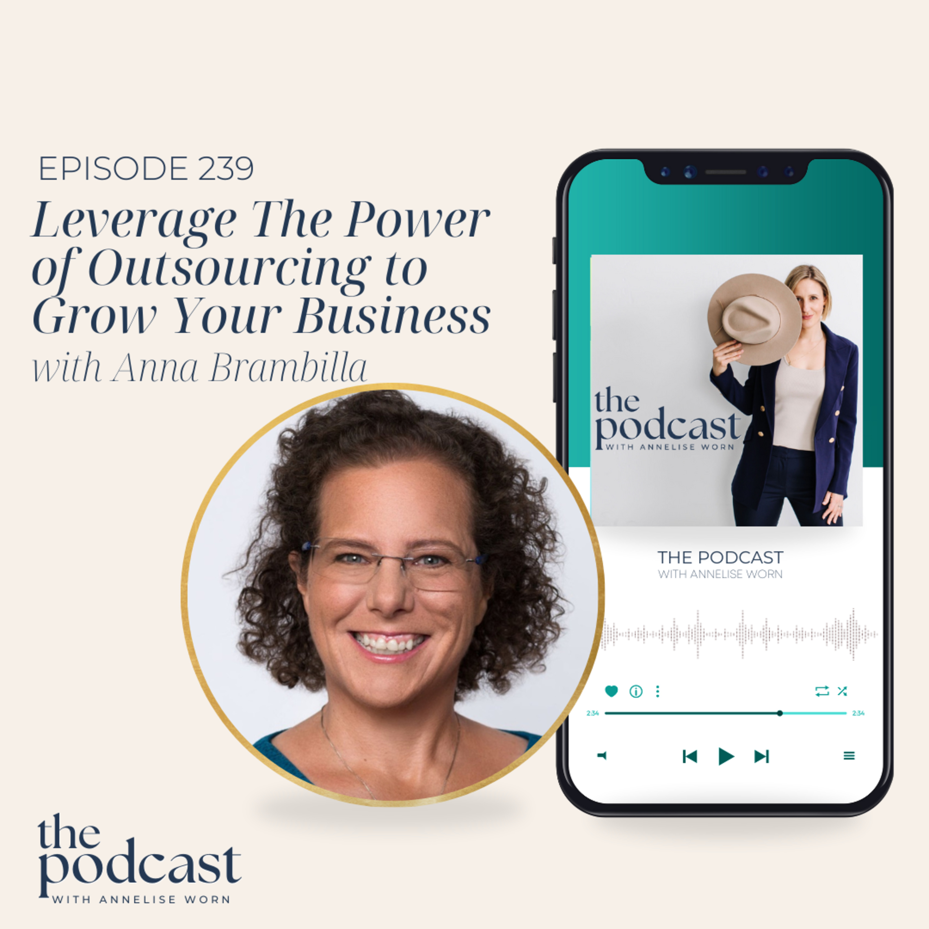 Leverage The Power of Outsourcing To Grow Your Business with Anna Brambilla - Ep: 239 episode artwork