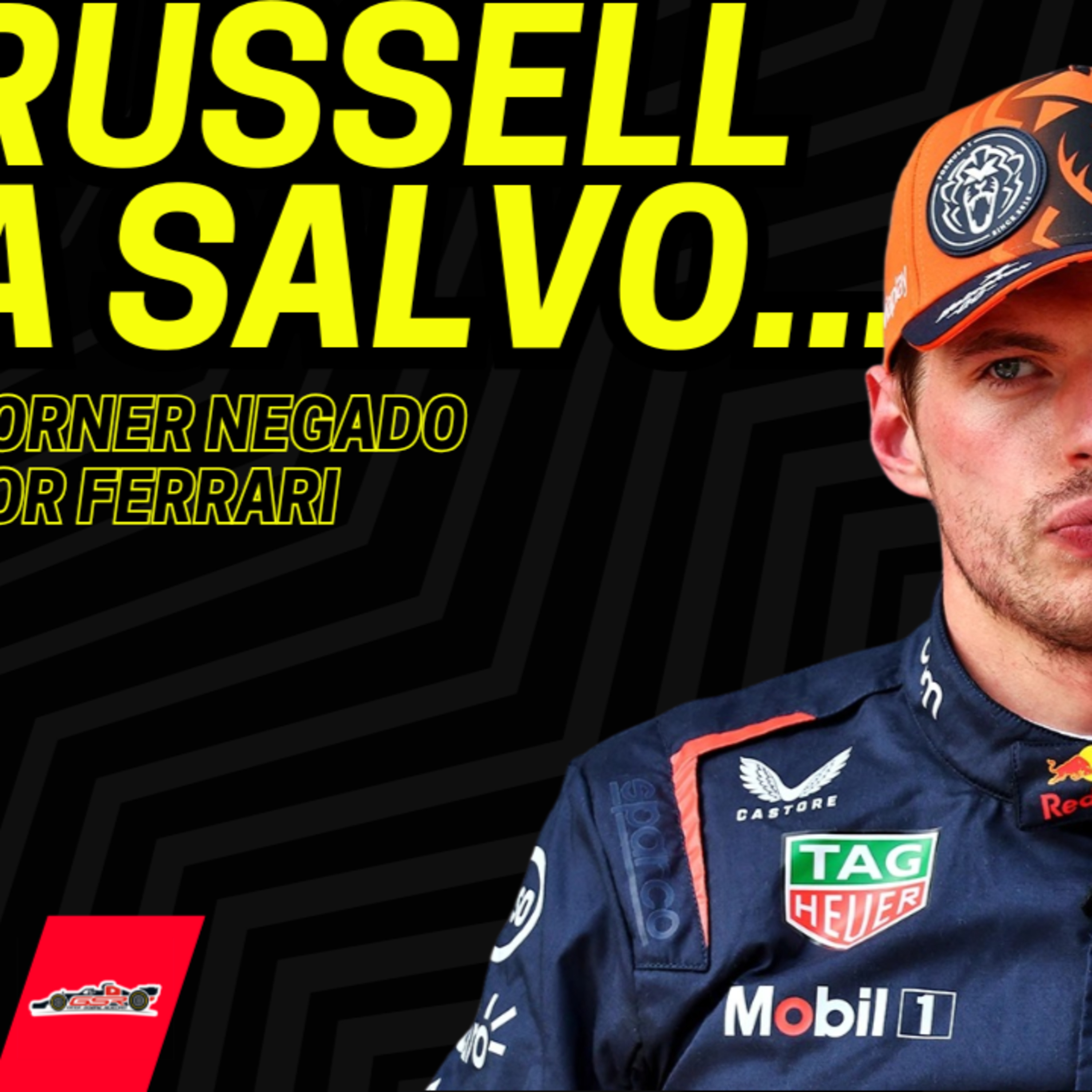 Russell respira tranquilo 😮‍💨 Verstappen mira hacia otro lado 🔥 #f1 #redbull #mercedes #mclaren