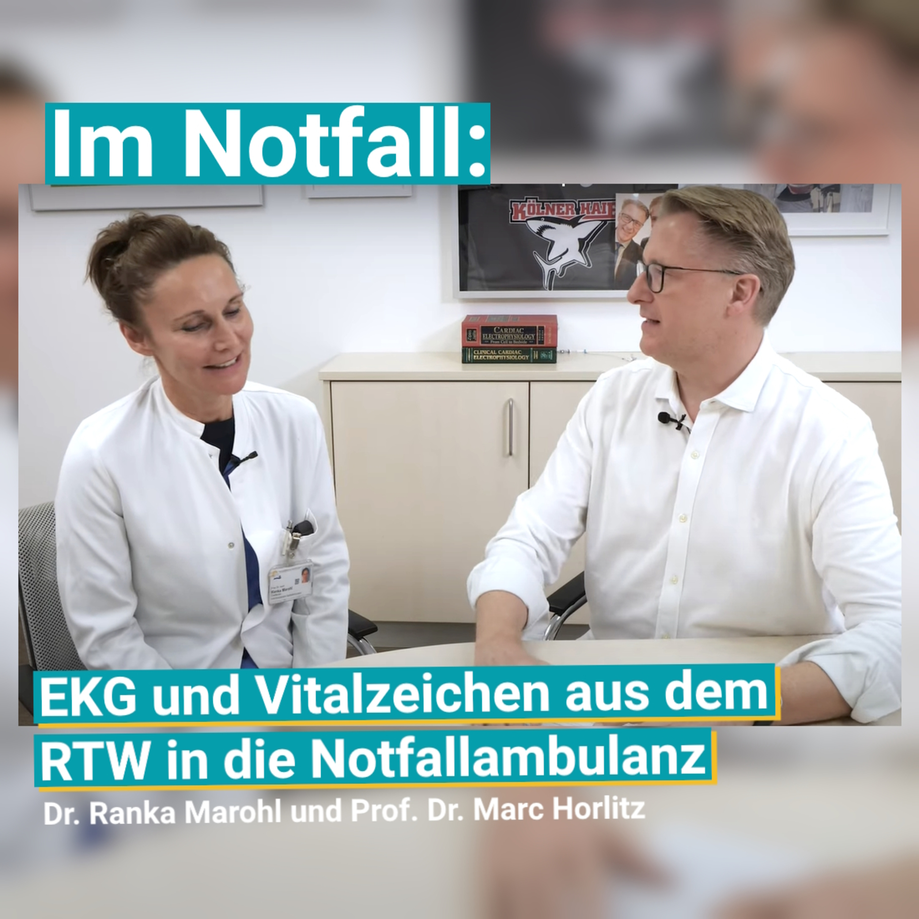 Im Notfall digital: EKG und Vitalzeichen aus dem Rettungswagen in die Notfallambulanz | Dr. Ranka Marohl und Prof. Dr. Marc Horlitz im Gespräch episode artwork