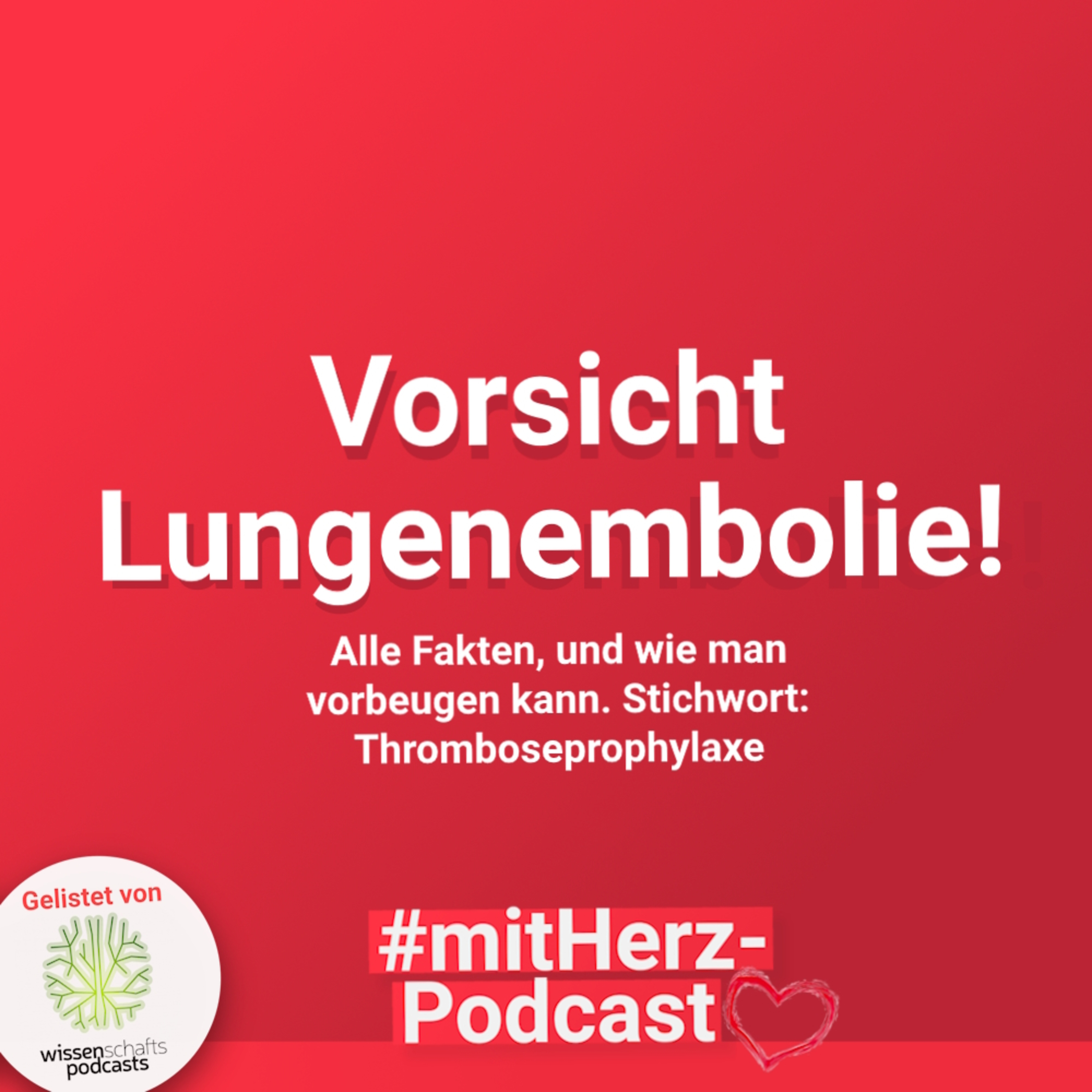 #mitHerz-Podcast: Vorsicht Lungenembolie! Alle Fakten und wie man vorbeugen kann episode artwork