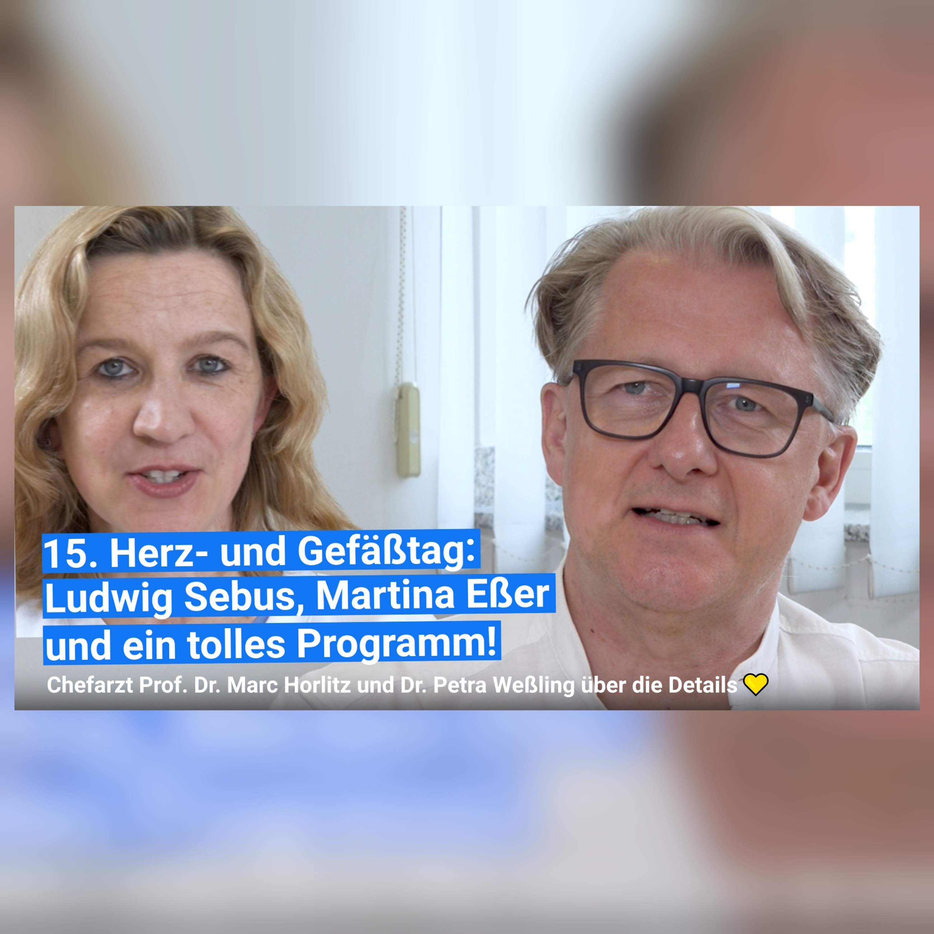 Ludwig Sebus, Martina Eßer, Marc Horlitz und ein top Programm: 15. Herz- und Gefäßtag Preview! 💛 episode artwork
