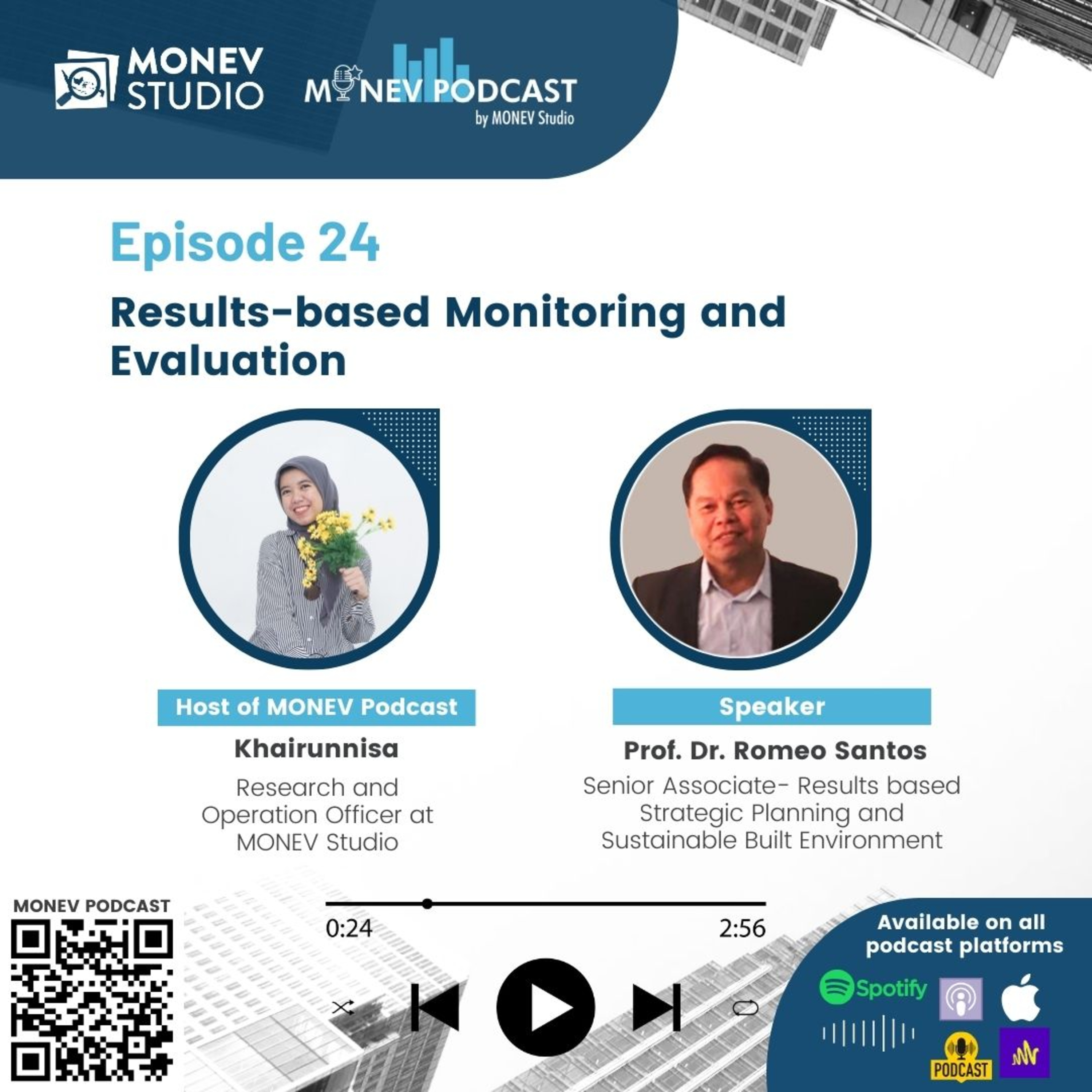 Episode 24. Results-based Monitoring and Evaluation episode artwork