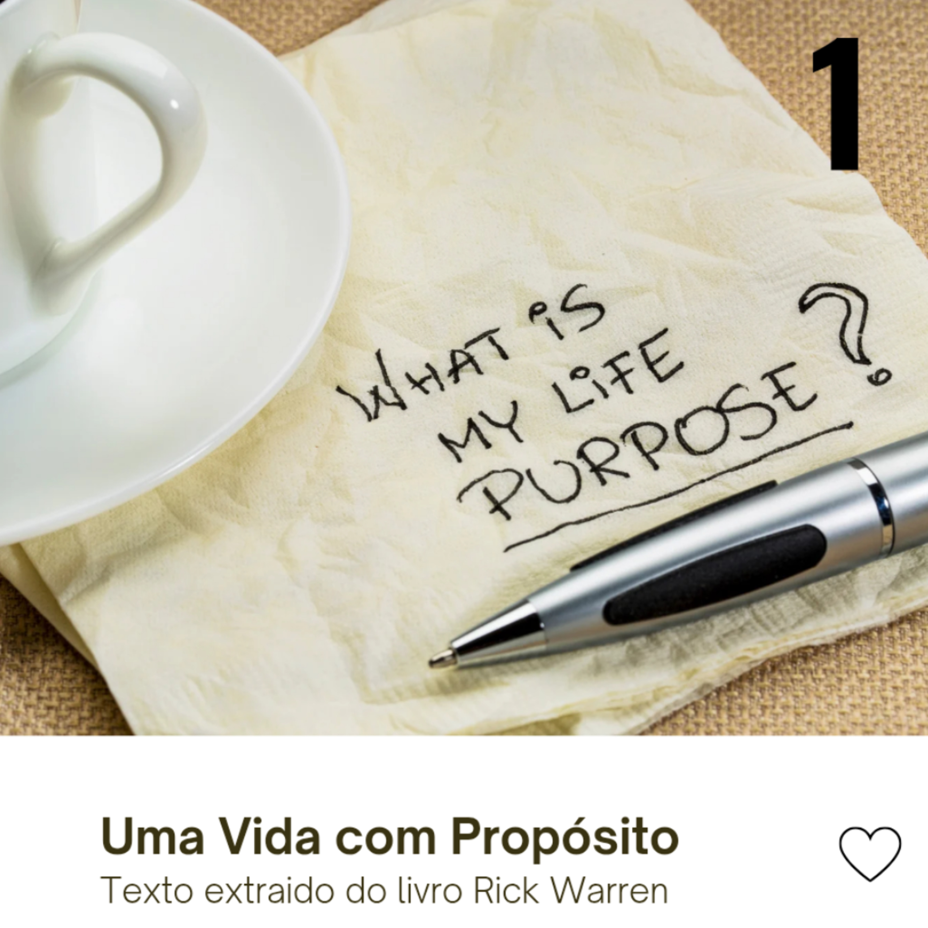 [1] Uma Vida com Propósito  episode artwork