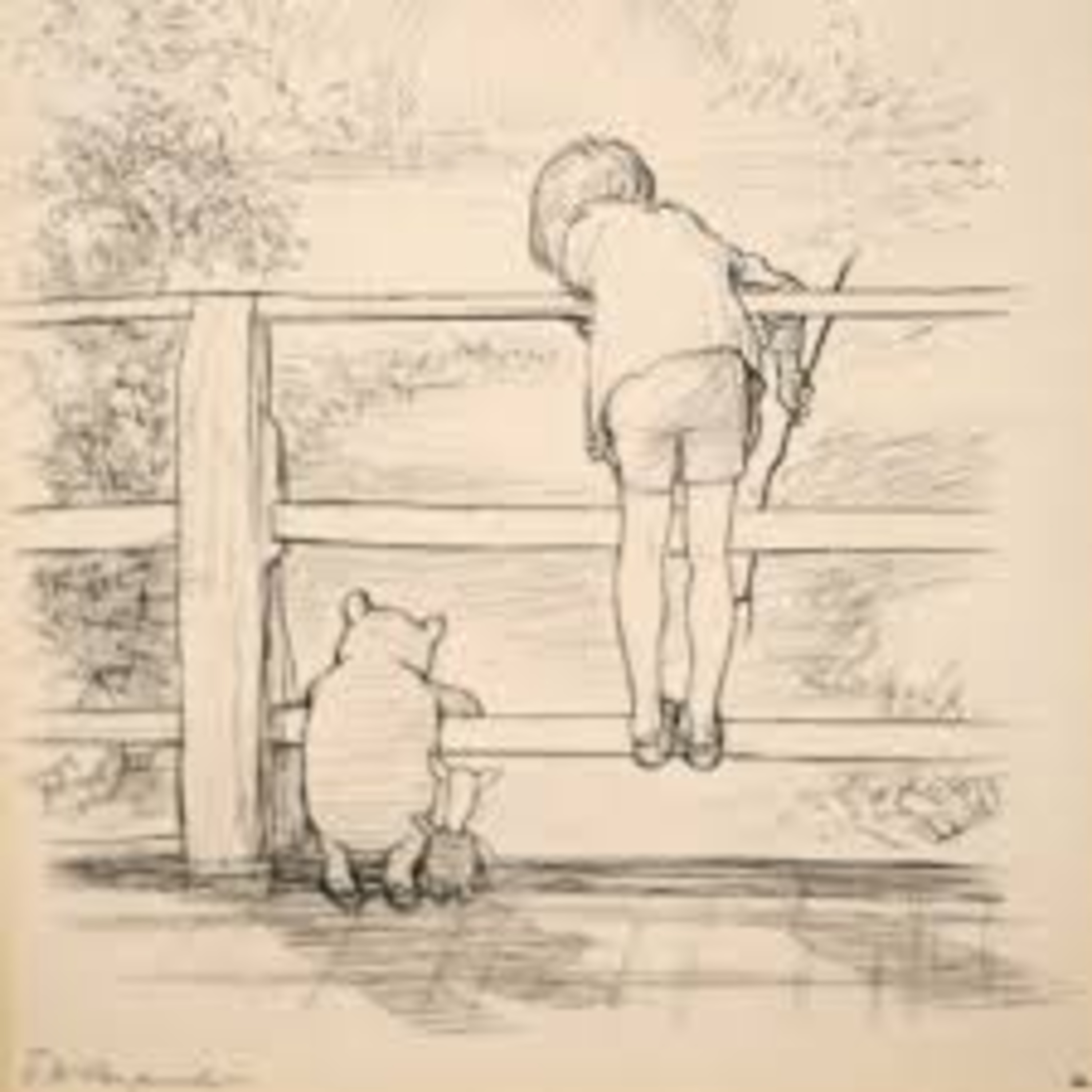 Pooh Invents a New Game and Eeyore Joins In