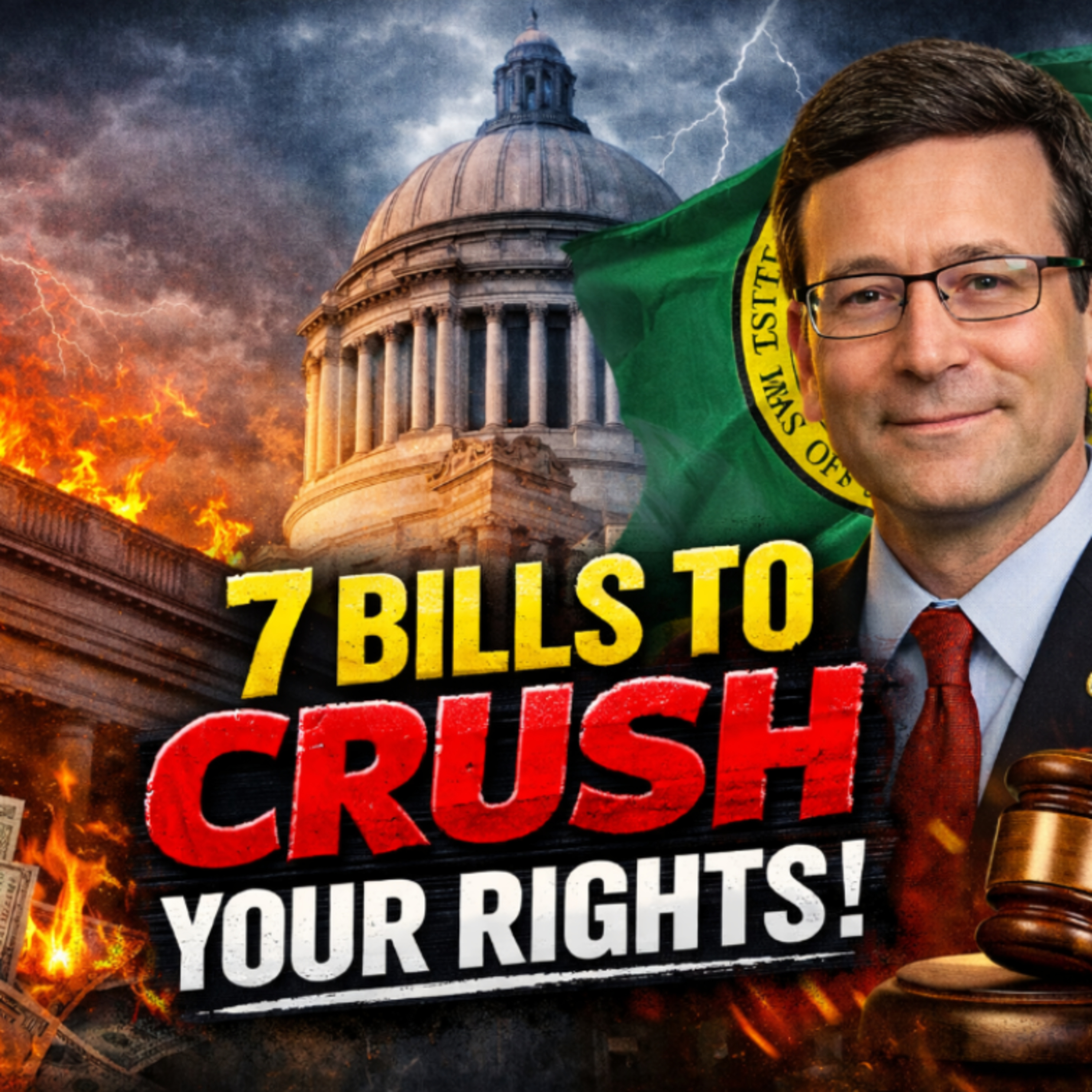 Washington’s War on Liberty: 7 Bills Expanding State Power, Crushing Rights & Public Safety