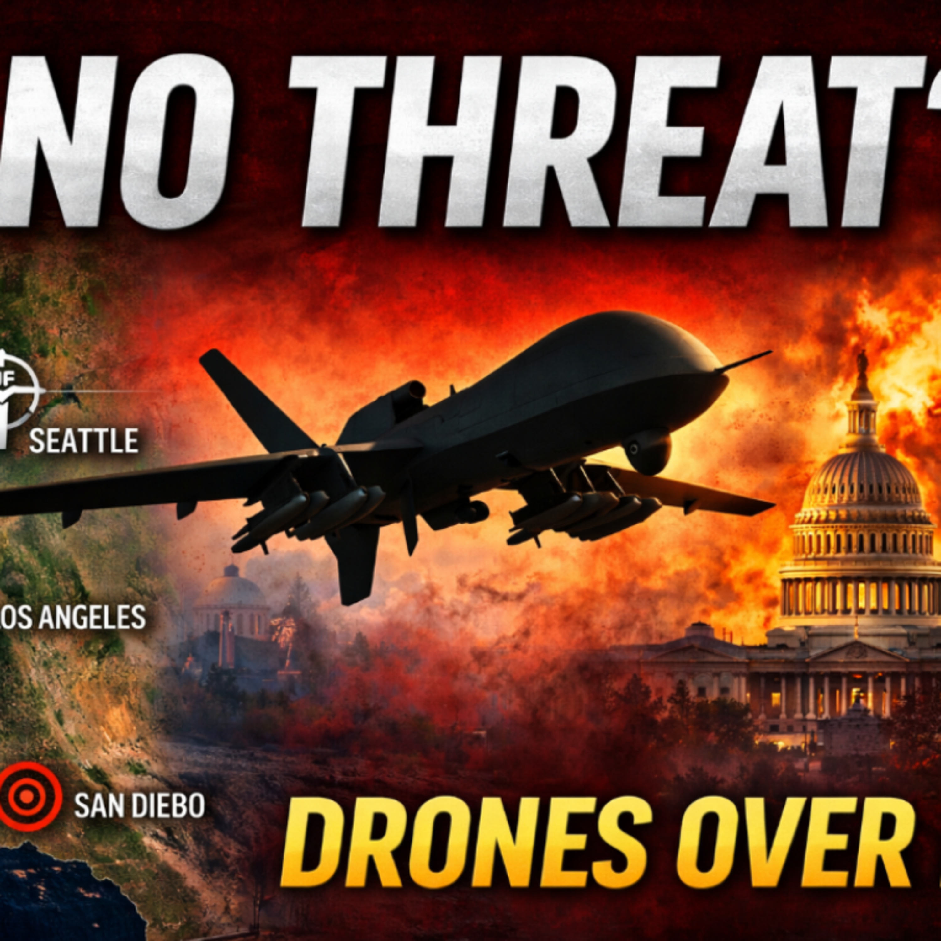 FBI Walks Back West Coast Threat… Then Drones Appear Over DC Base
