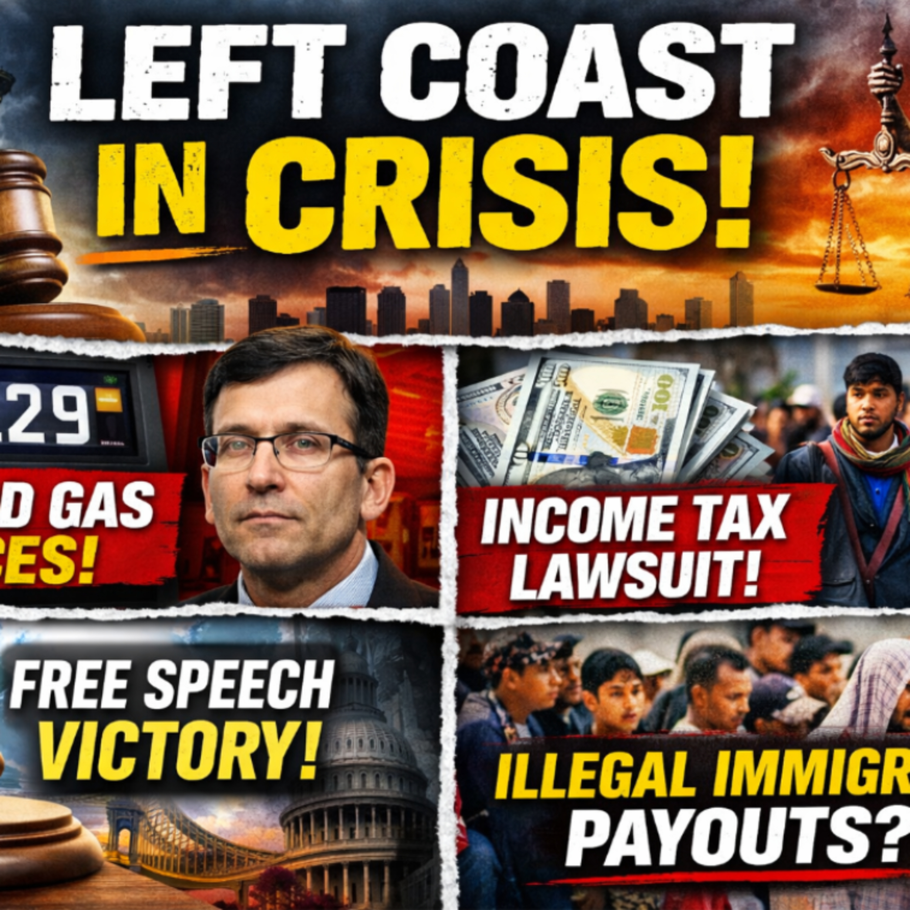 WA Gas Tax Hike, Record Diesel Prices, Income Tax Lawsuit & Supreme Court Free Speech Ruling