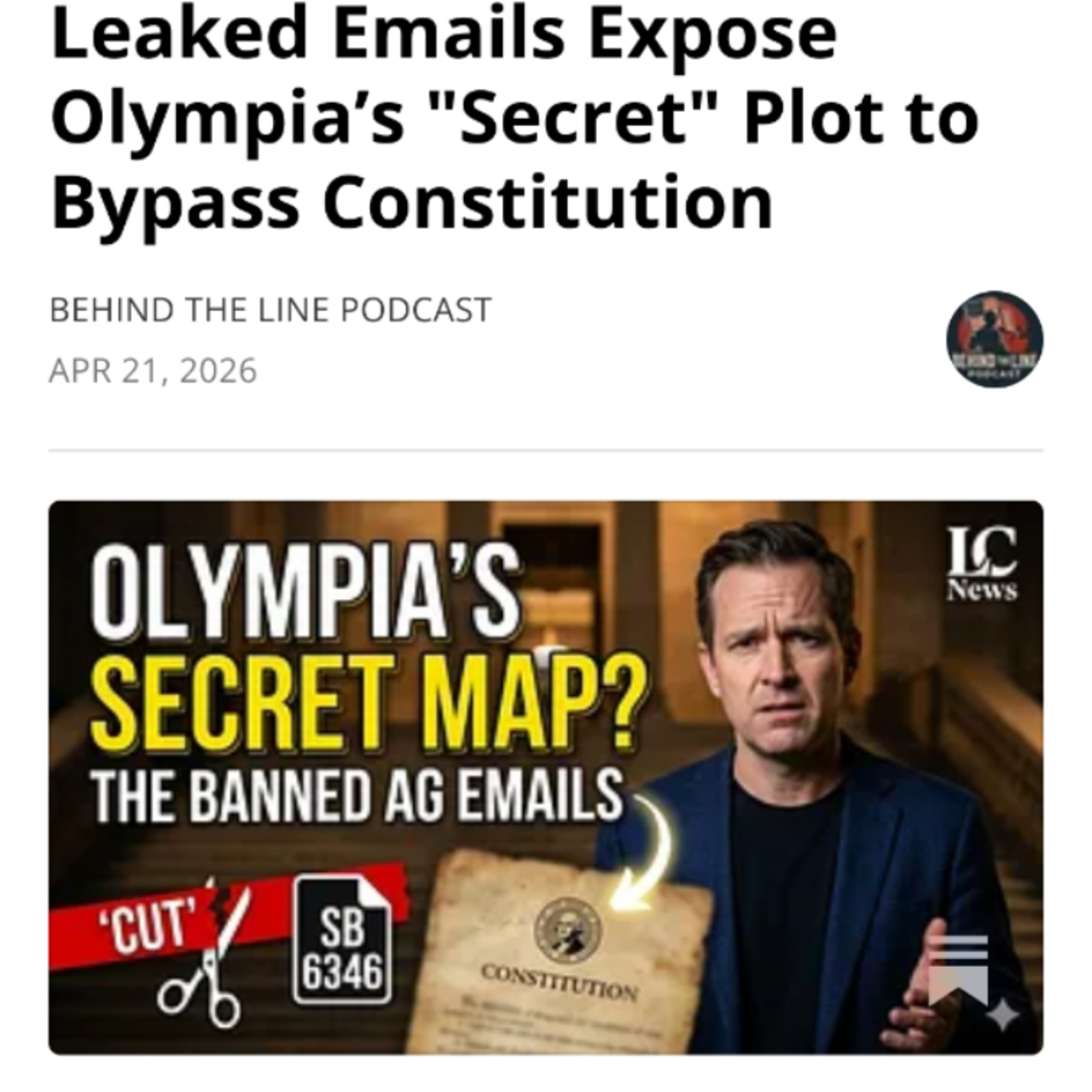 THEY LIED: Leaked Emails Expose Washington’s Millionaire Tax Plan