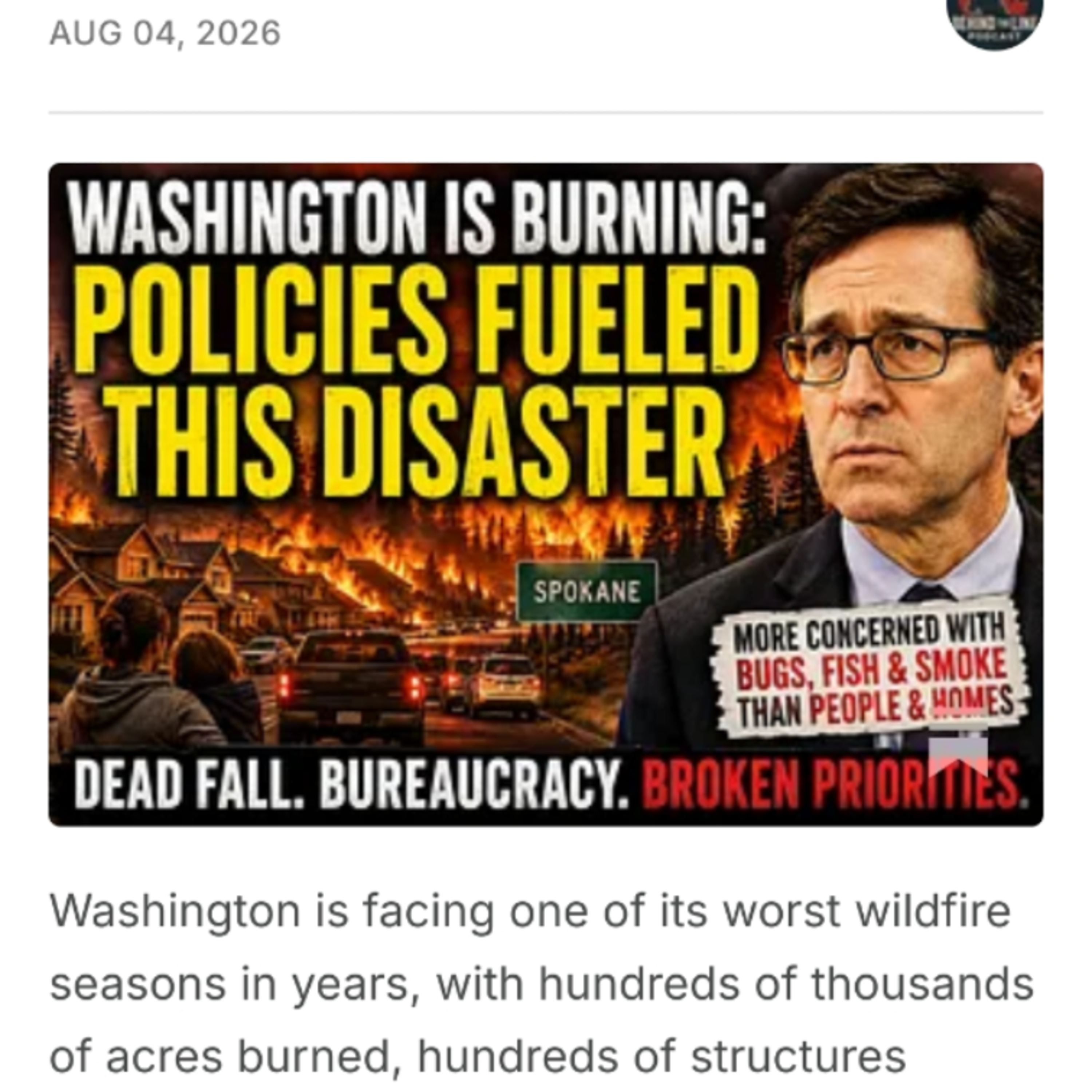 Washington Wildfires: How Failed Forest Management Turned a Fire Season Into a Catastrophe episode artwork