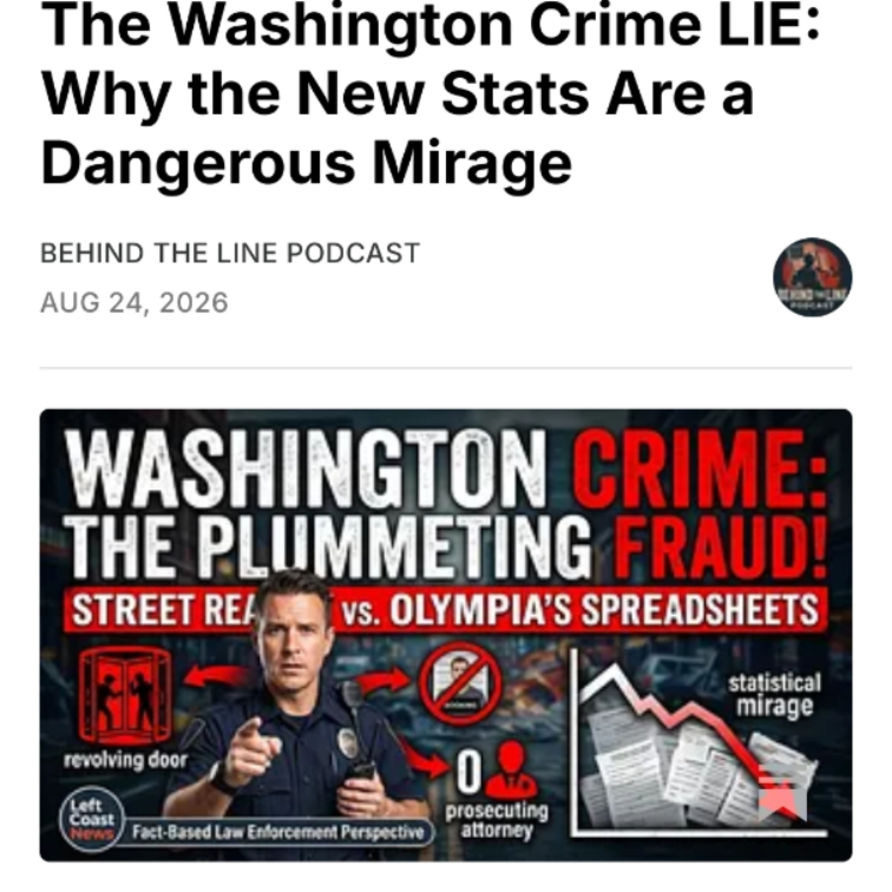 The Washington Crime LIE: Why the New Stats Are a Dangerous Mirage episode artwork