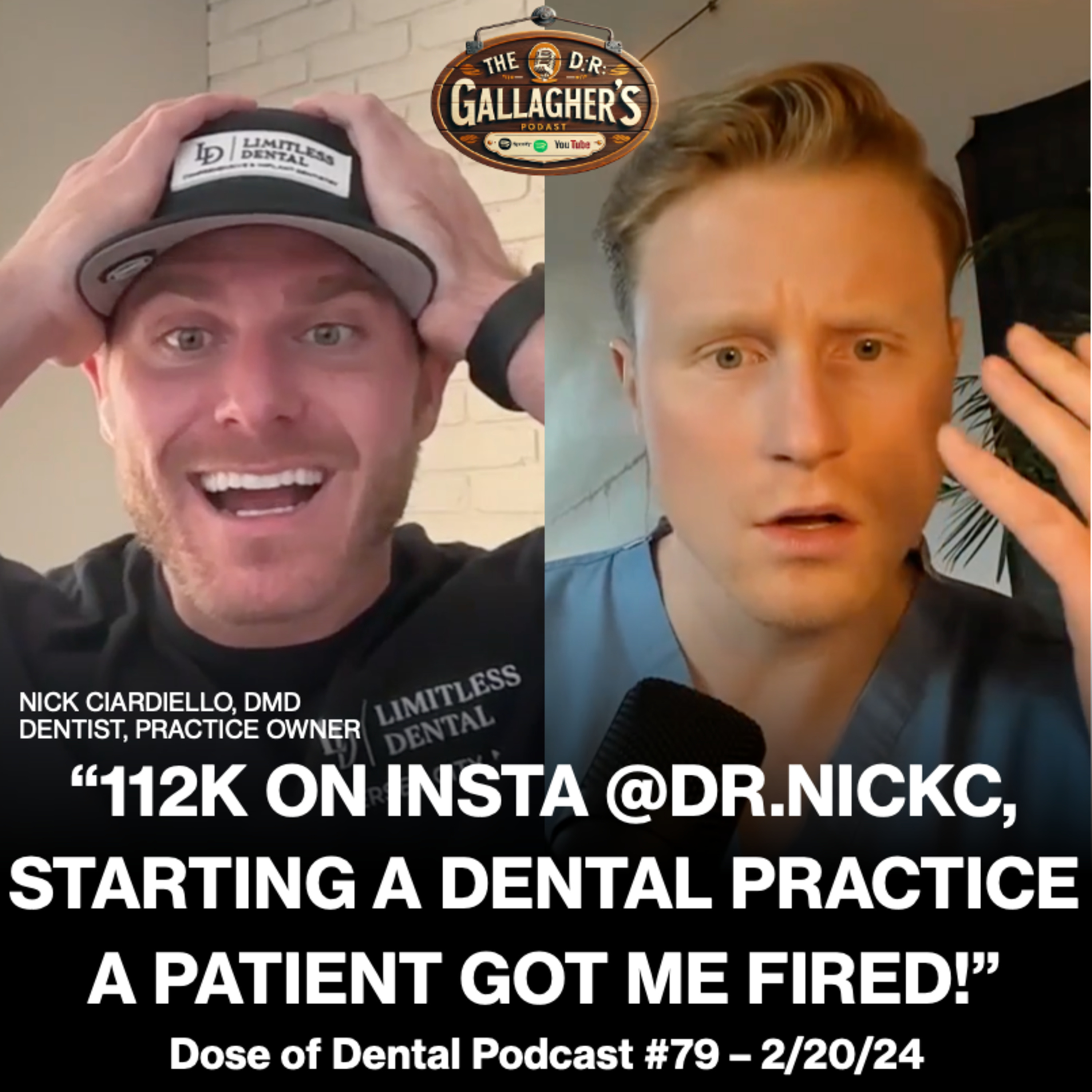 112k on Insta @dr.nickc, Starting A Dental Practice From Scratch, Dental Influencers & Fake Experts, Morning Workouts, A Patient Got Me Fired! episode artwork