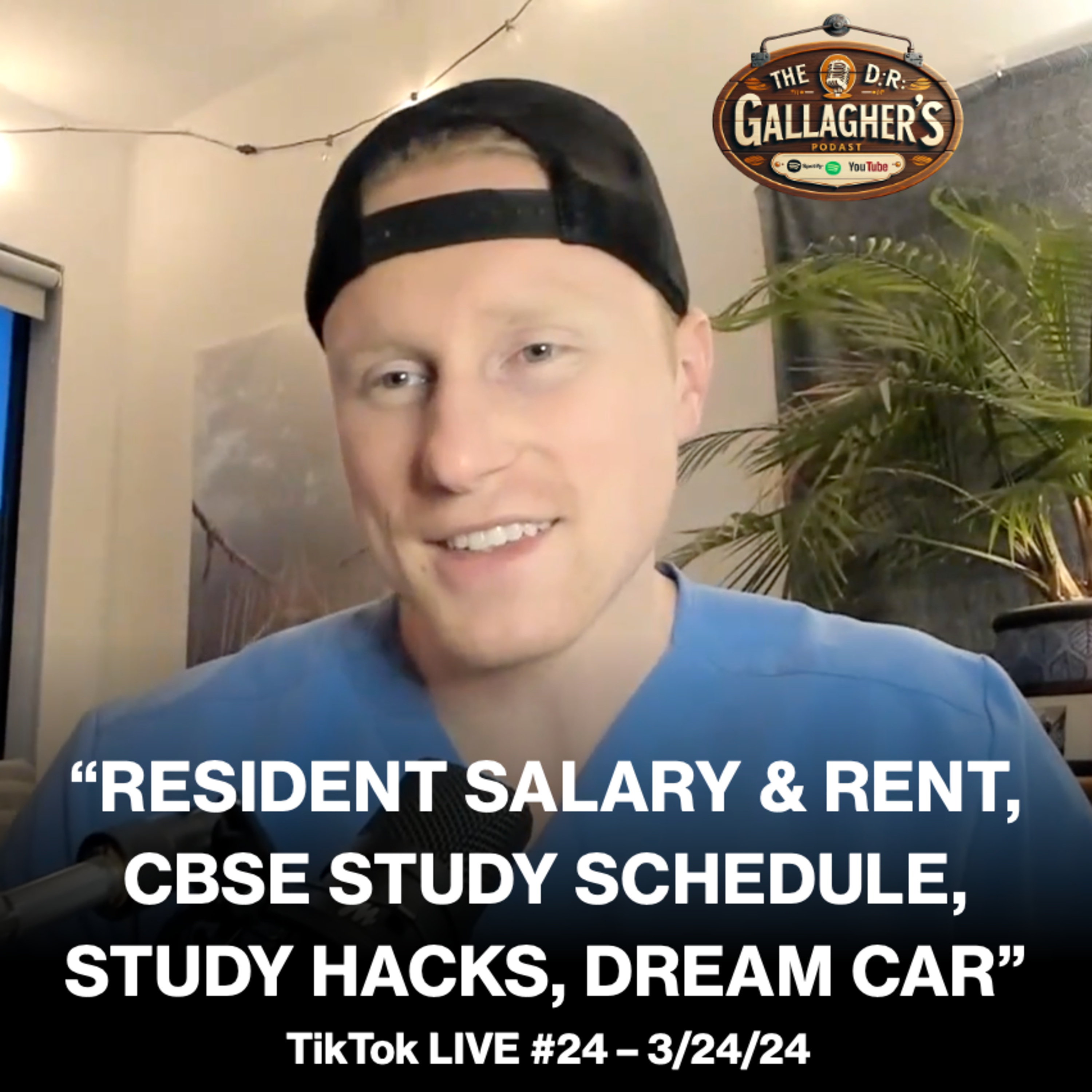 Resident Salary & Rent In New York, CBSE Study Schedule, Study Hacks, Dream Car - TikTok LIVE #24  episode artwork