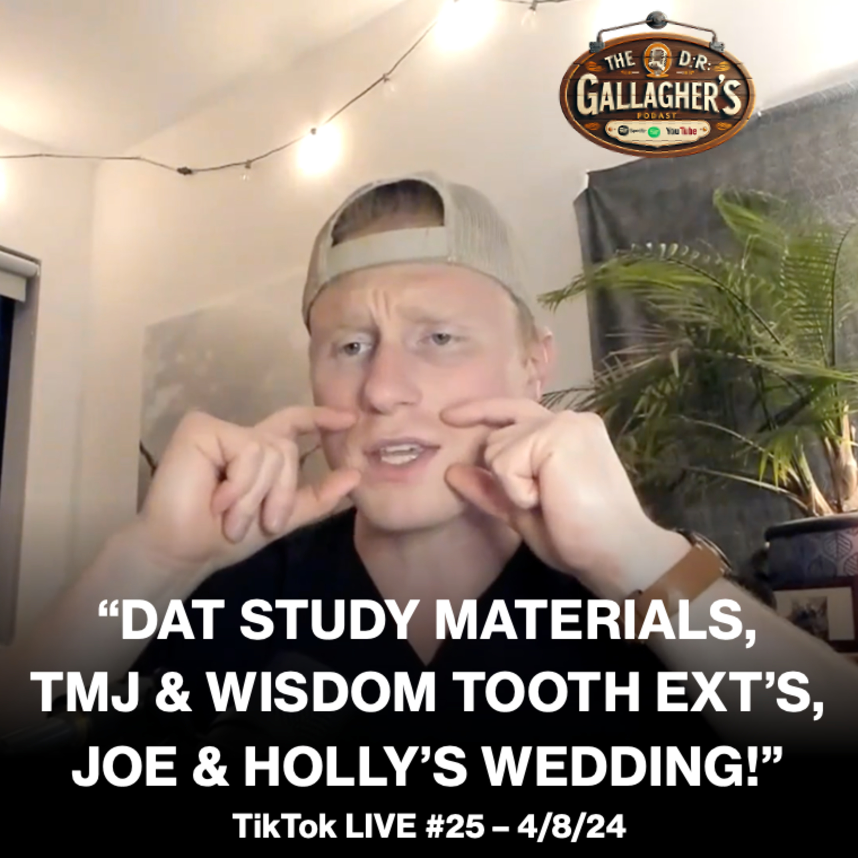 DAT Study Material, Espanol in Miami, TMJ & Wisdom Tooth Removal, Holly & Joe’s Wedding! TikTok LIVE #25  episode artwork