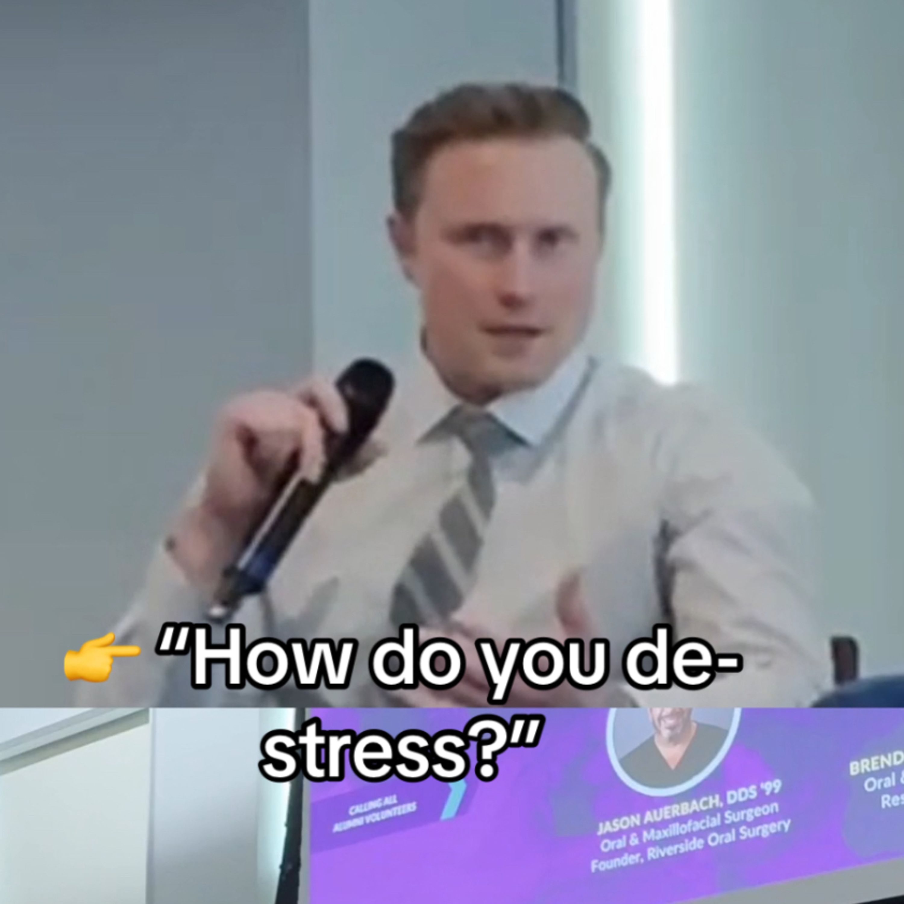 🎙️ How Do You De-Stress? - NYU Dentistry Alumni Event 2025