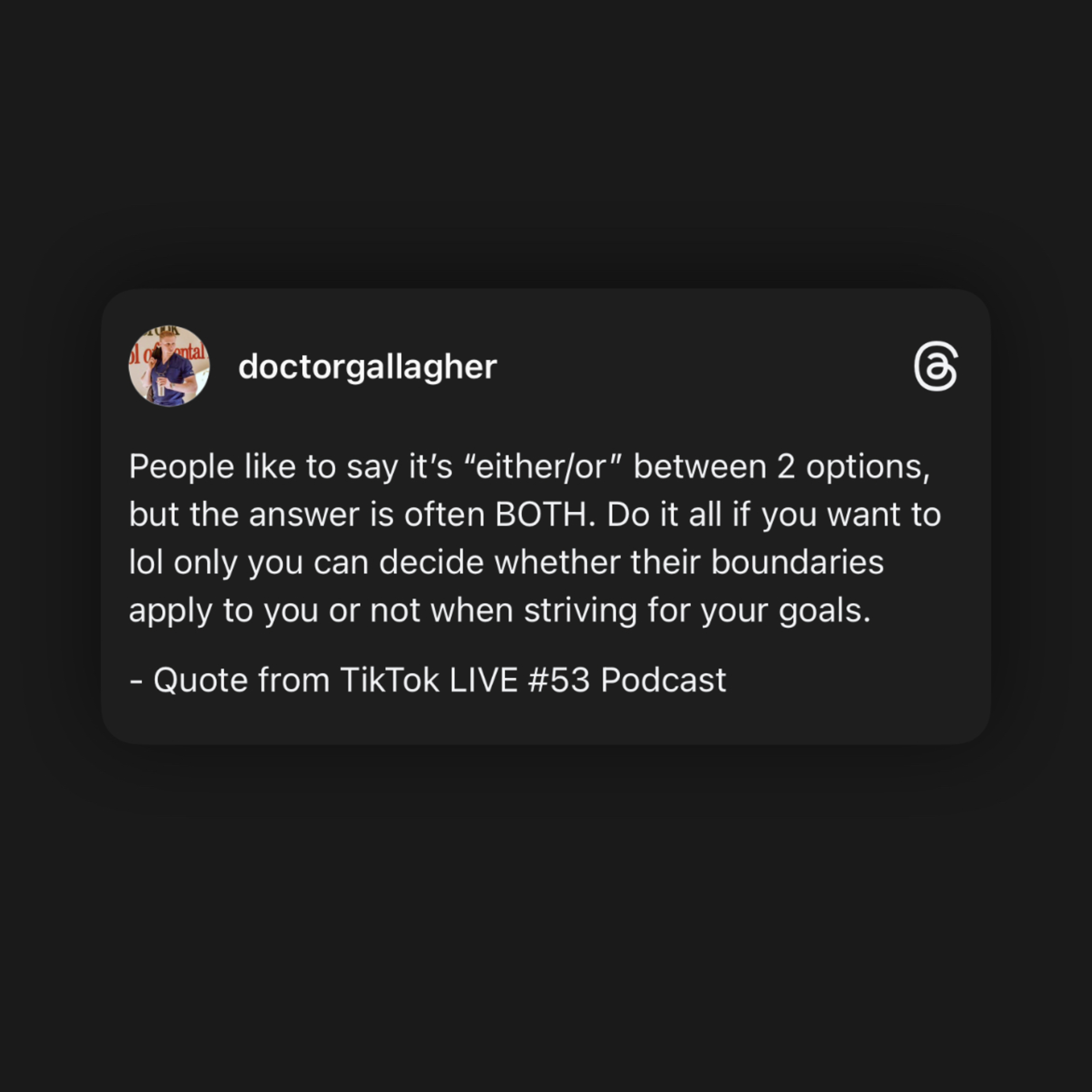 *BOTH- Not Either/Or*