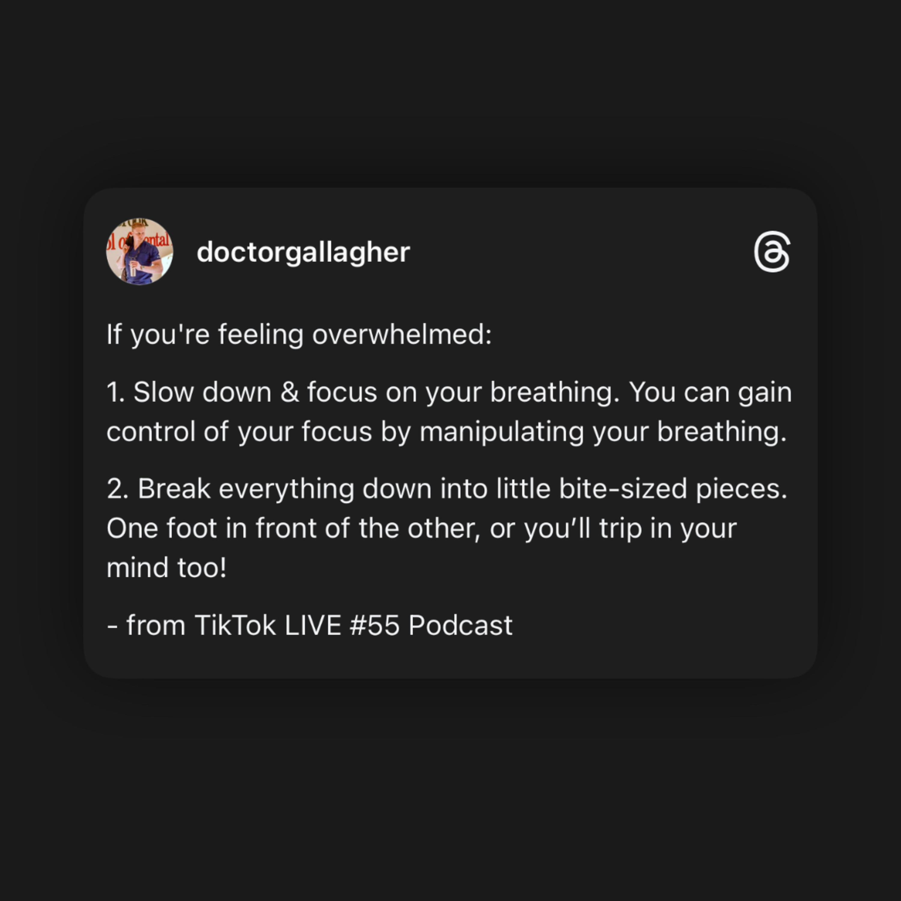 *If You’re Overwhelmed, Do These 2 Things:*