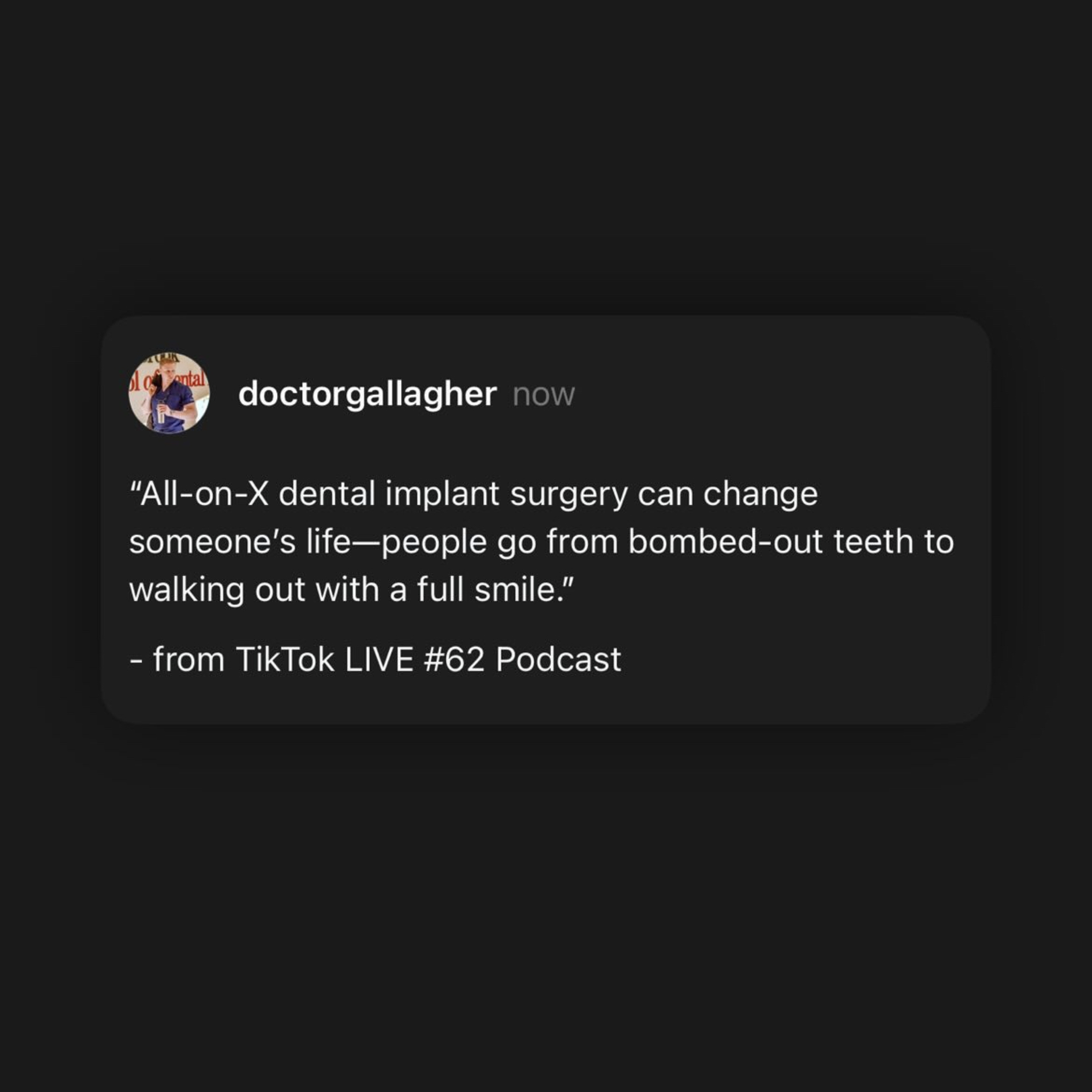 *The All-on-X Dental Implant Surgery Can Change Lives*
