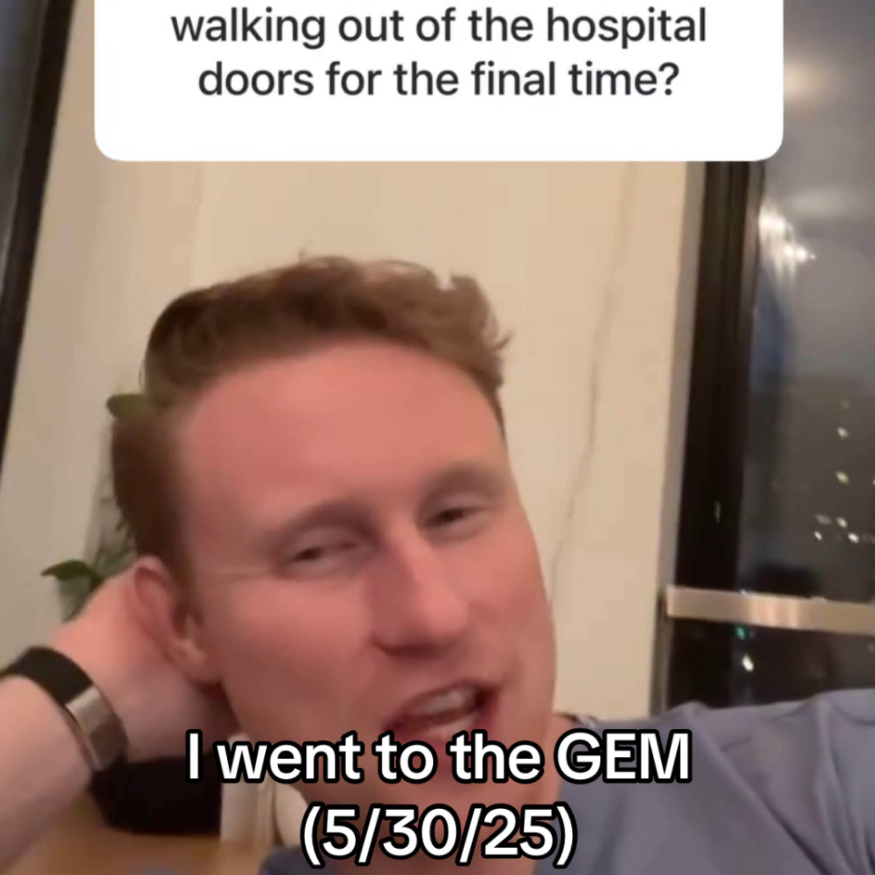 First Thing I Did After The Last Surgery In Residency