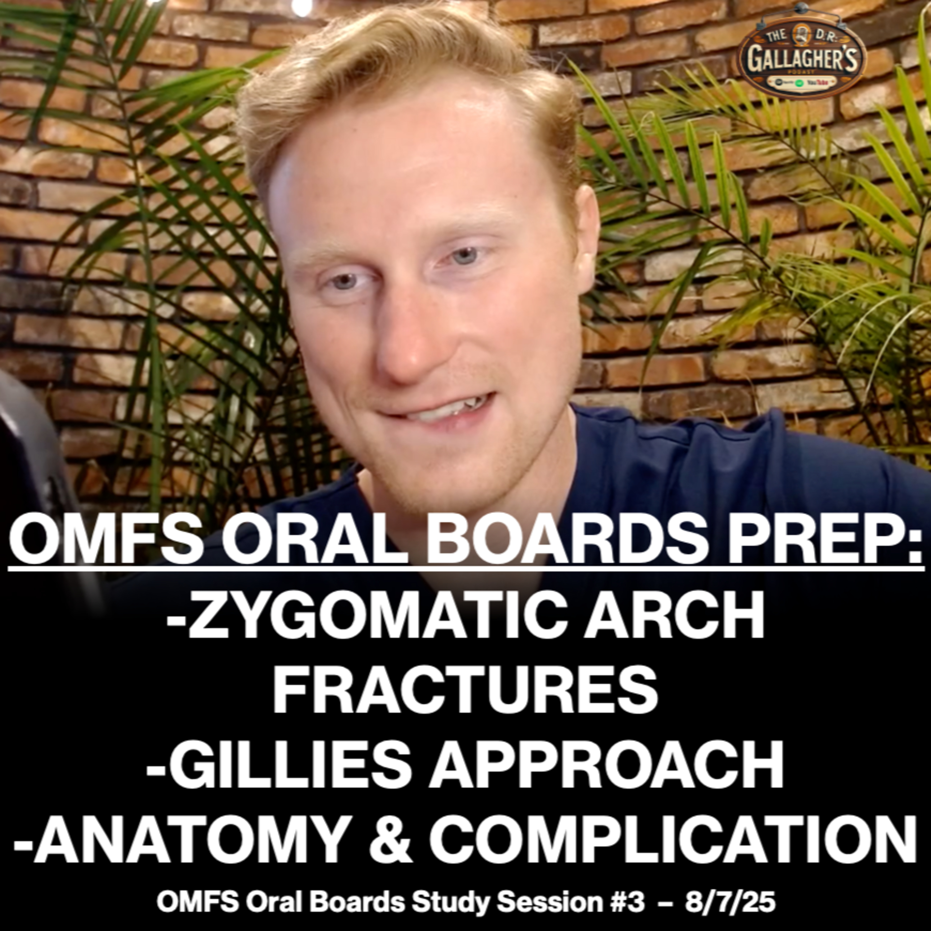OMFS Board Exam Review #3 - Zygomatic Arch Fracture, Gillies Approach, Key Anatomy & Complications