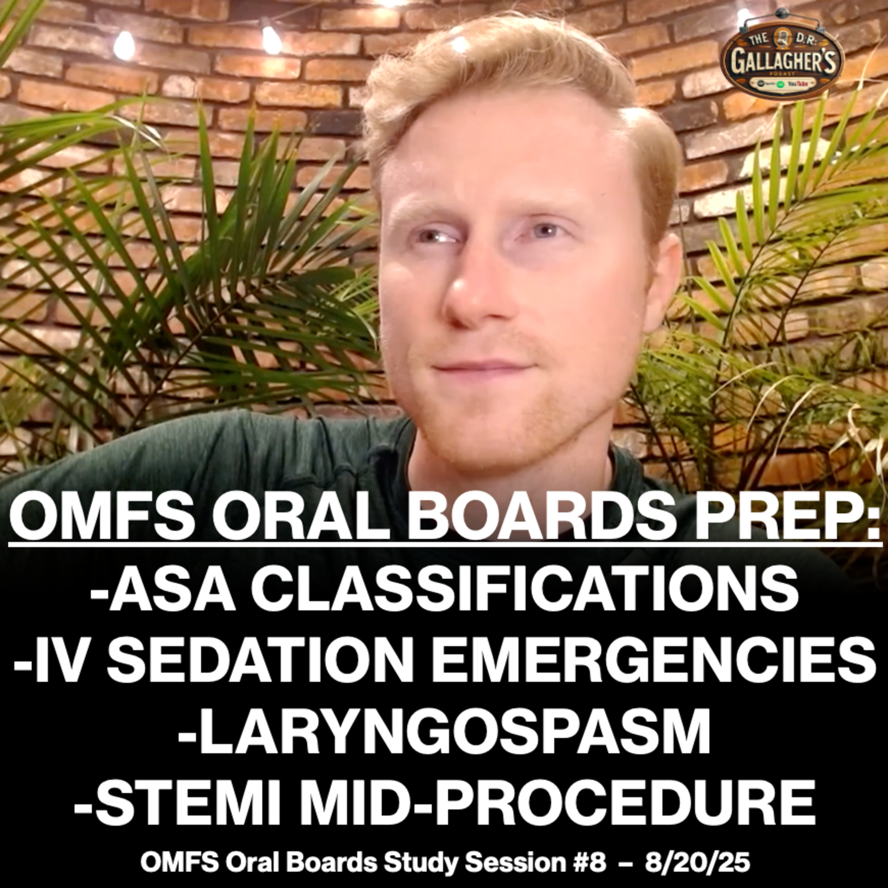OMFS Board Exam Review #8 - ASA Classification, IV Sedation Emergencies, Laryngospasm, STEMI