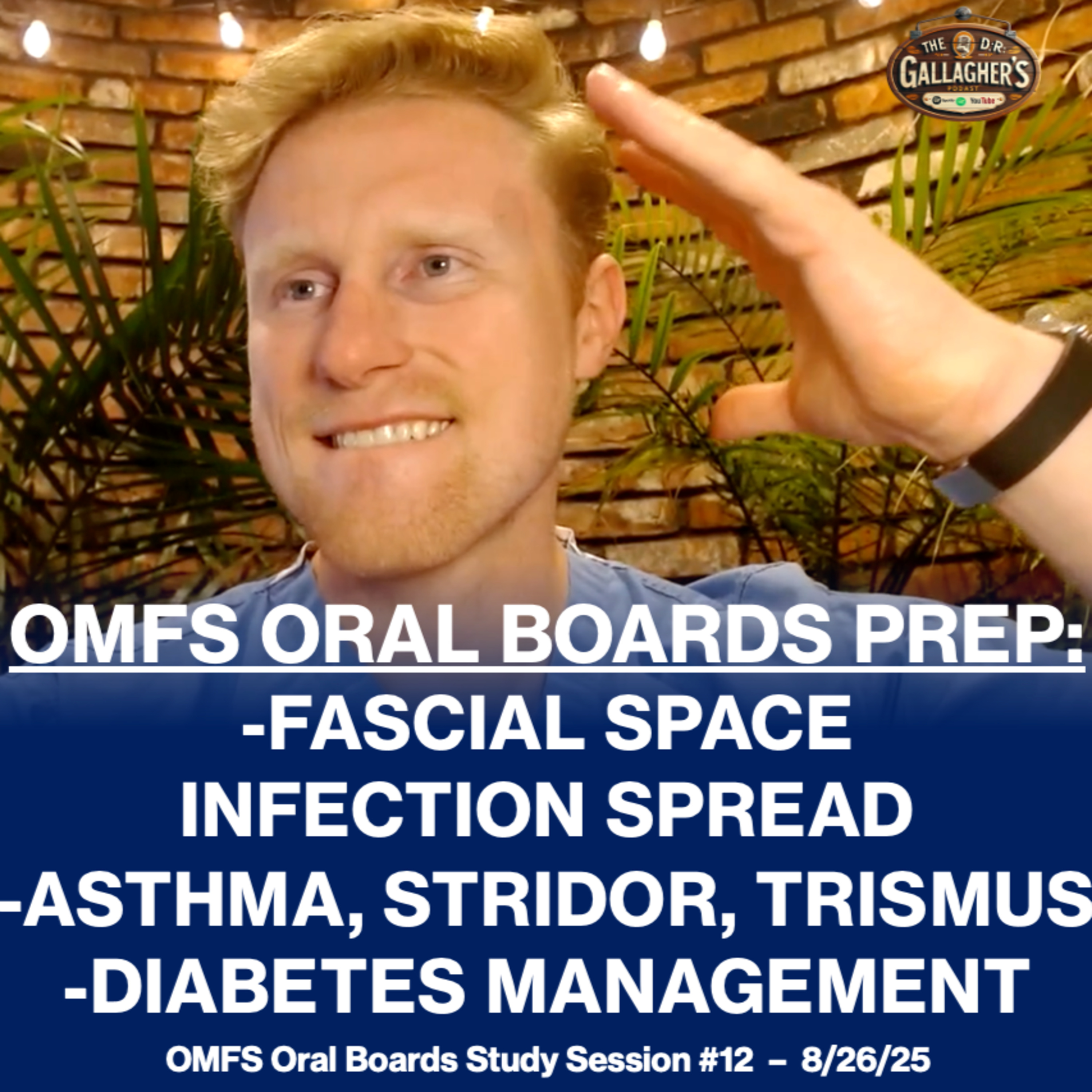 OMFS Board Exam Review #12 - Fascial Space Infection Spread, Asthma, Stridor, Trismus, Diabetes