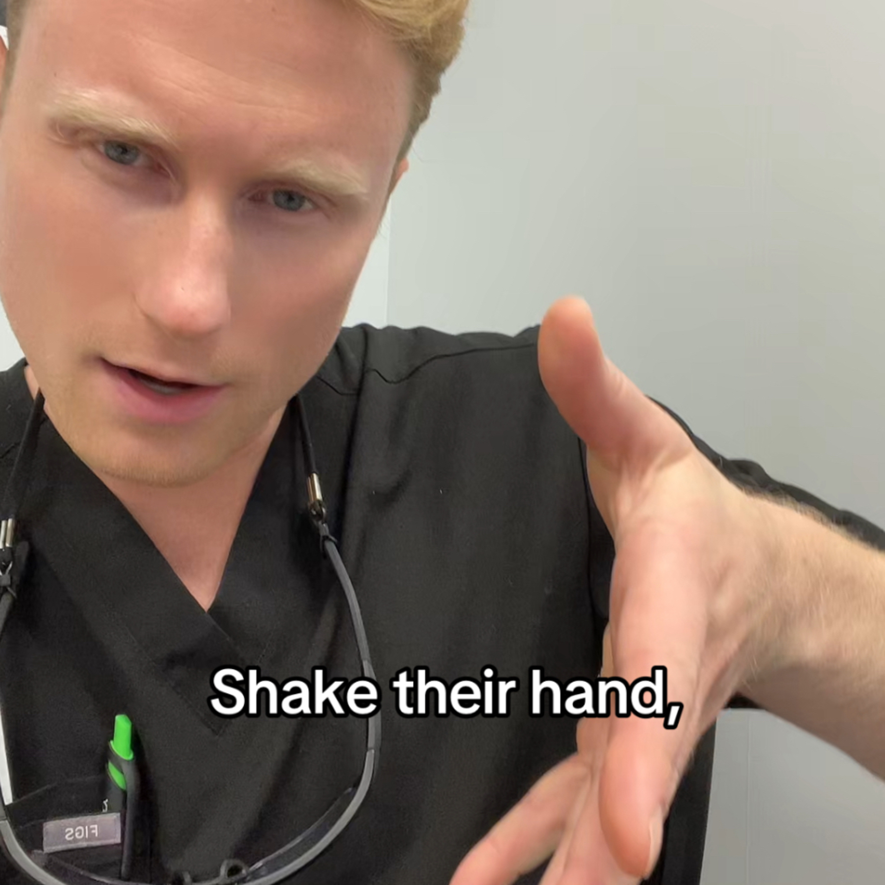 Awkward Handshakes After Surgery